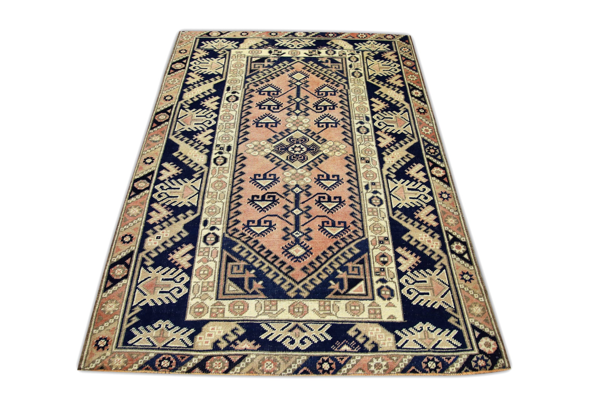 Turkish Vintage Anatolian Rug  4'1" x 5'10" #39