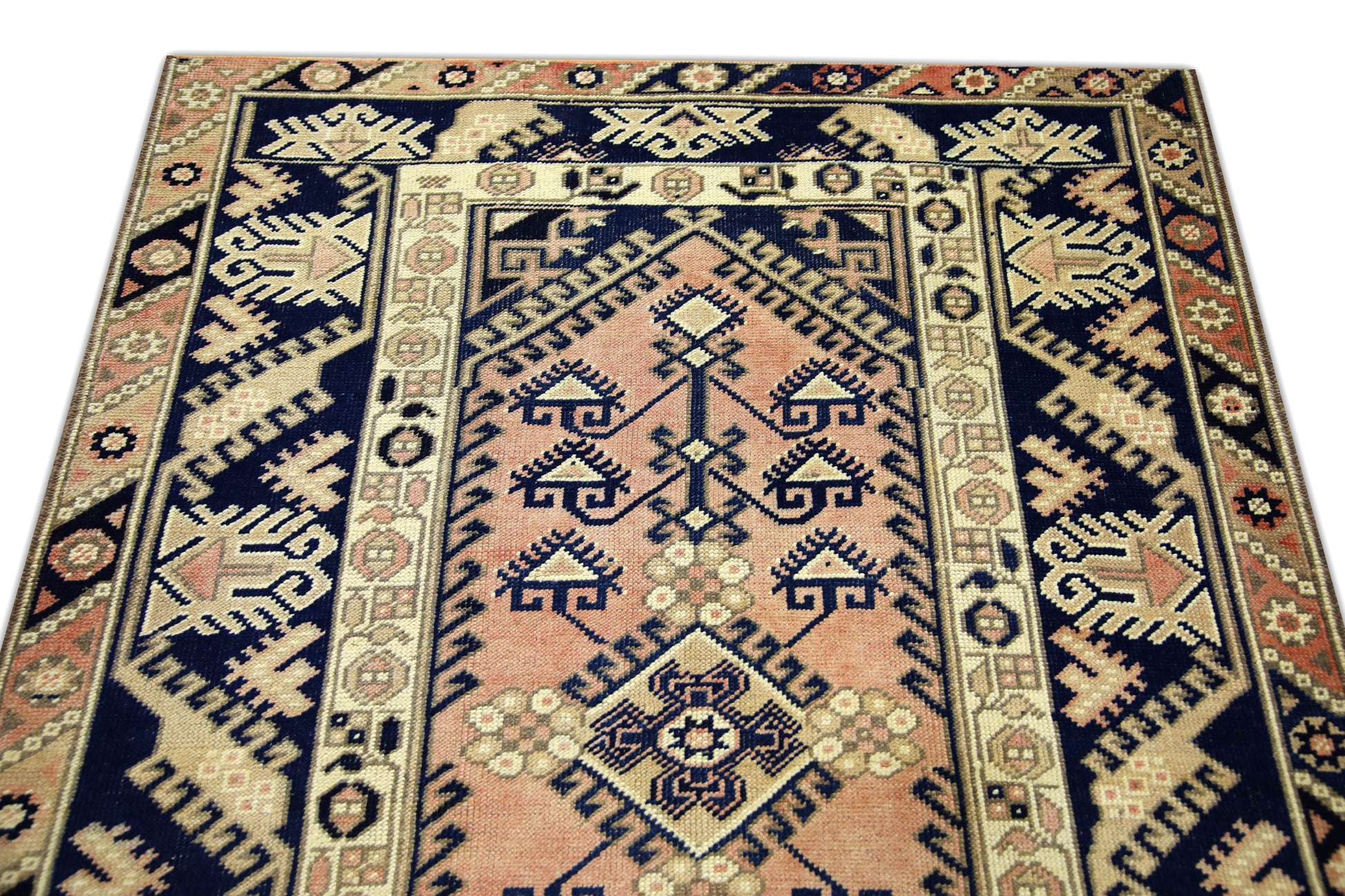 Turkish Vintage Anatolian Rug  4'1" x 5'10" #39