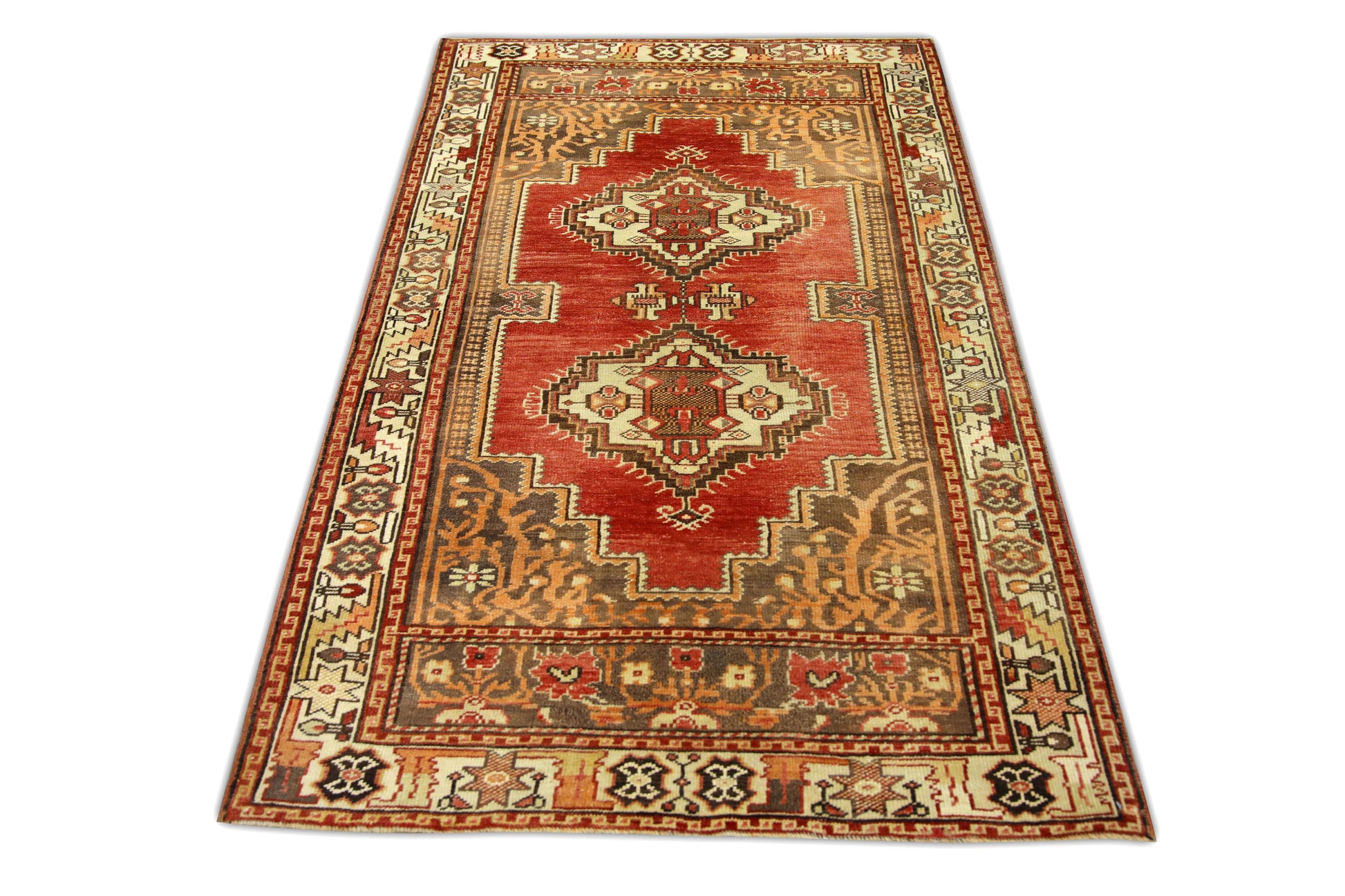 Turkish Vintage Anatolian Rug  3'7" x 6'3" #212