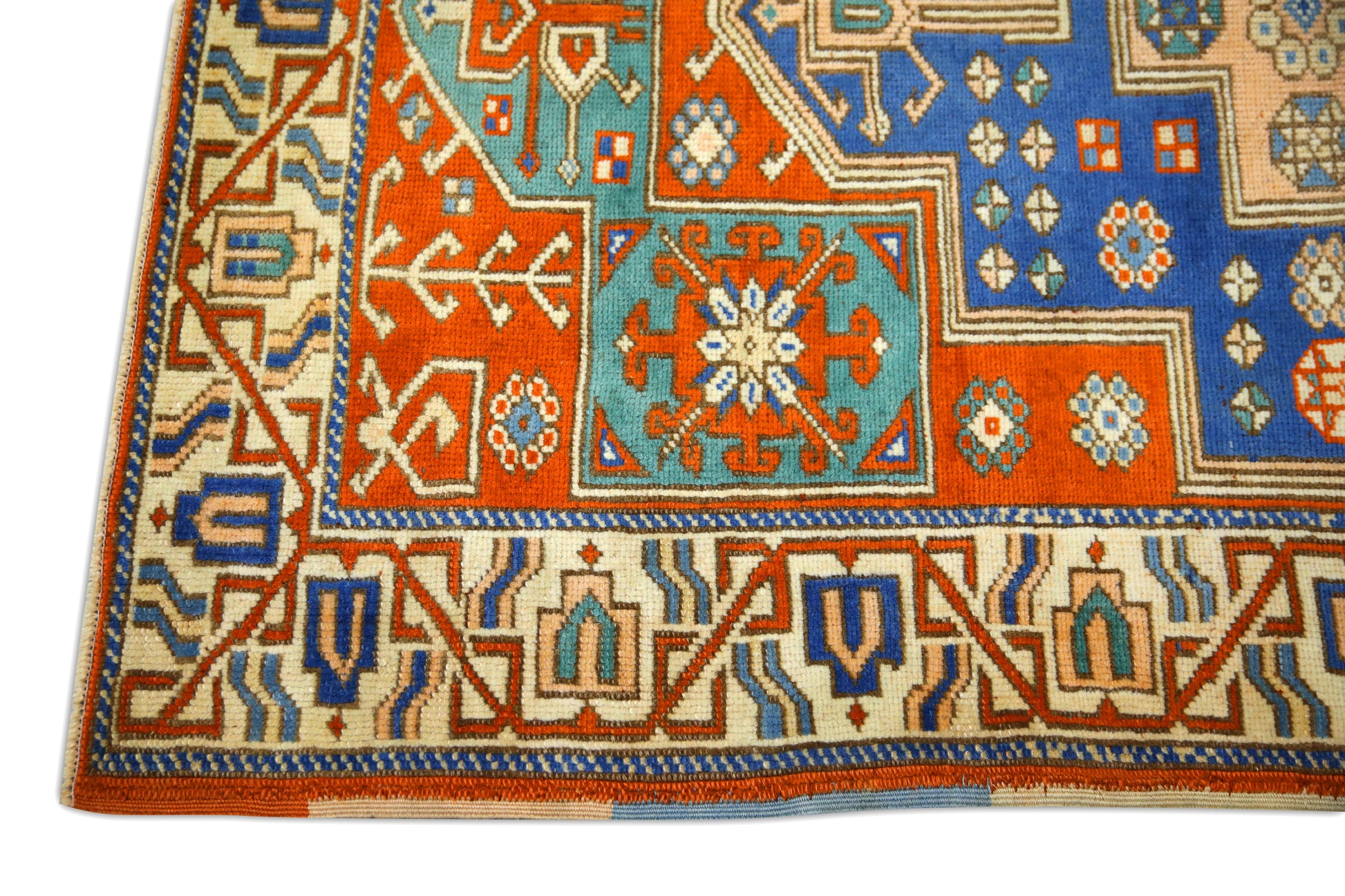 Turkish Vintage Anatolian Rug  3'6" x 4'10" #215