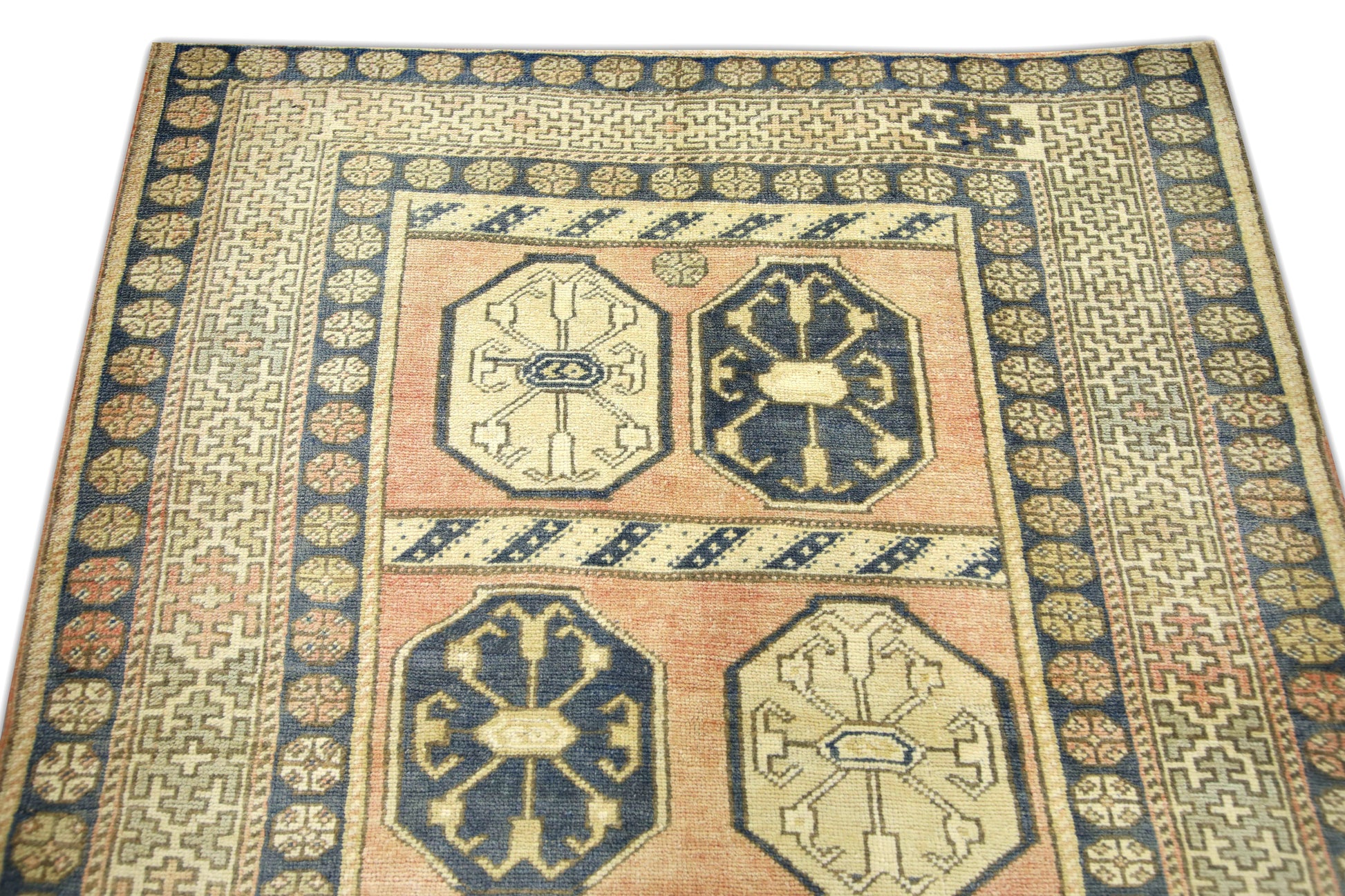 Turkish Vintage Anatolian Rug  4'3" x 5'7" #100