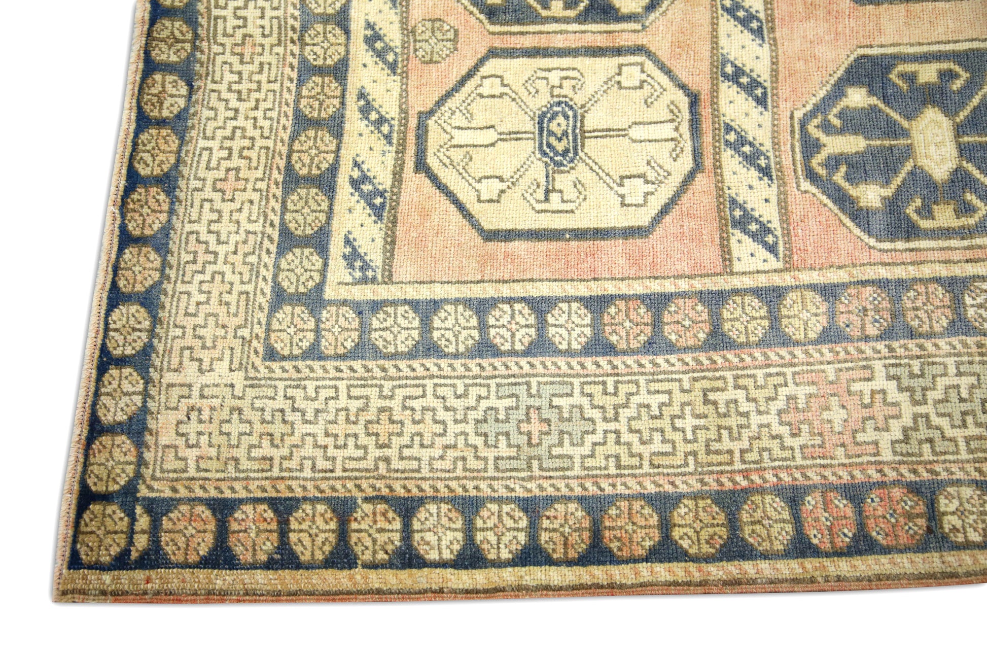 Turkish Vintage Anatolian Rug  4'3" x 5'7" #100