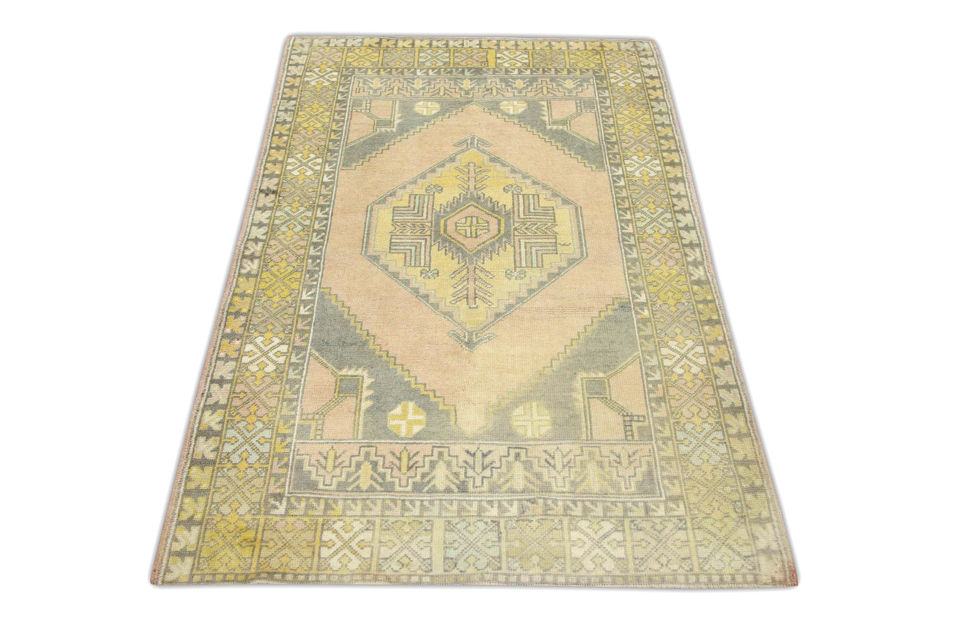 Turkish Vintage Anatolian Rug  3'10" x 5'8" #141