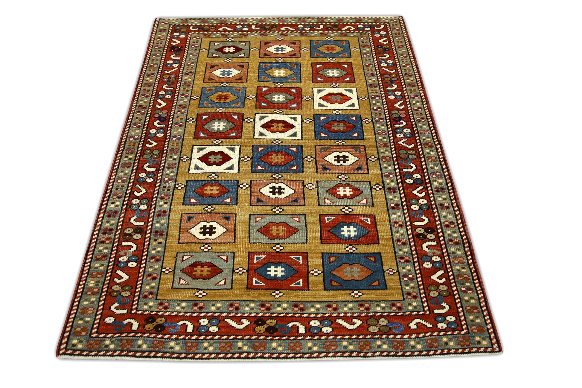 Turkish Vintage Anatolian Rug  3'5" x 5'4" #11