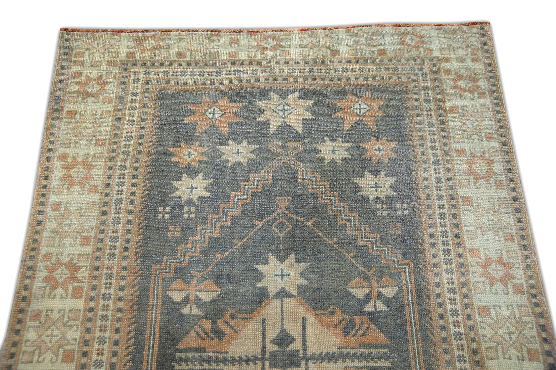 Turkish Vintage Anatolian Rug  3'7" x 5'10" #101