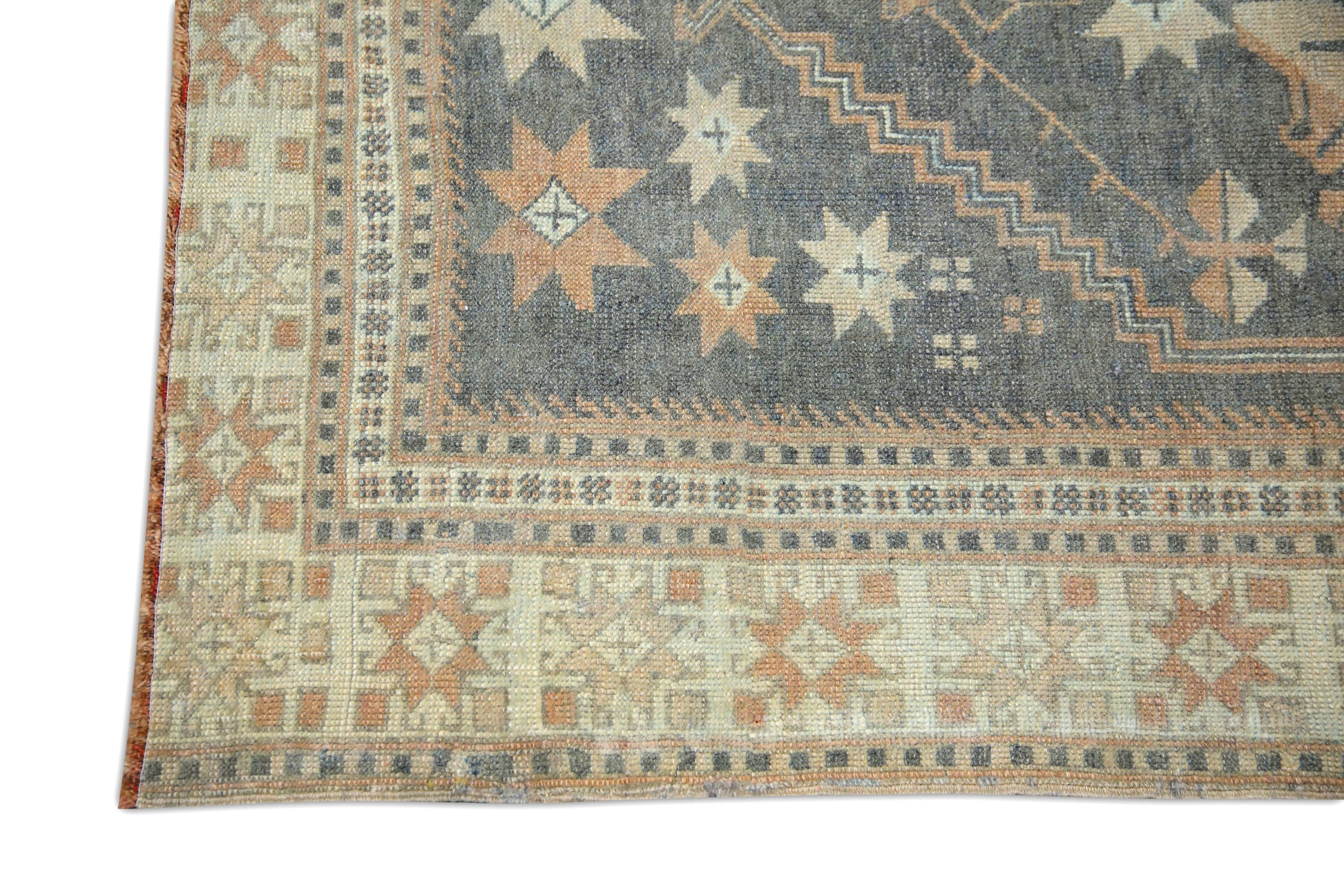 Turkish Vintage Anatolian Rug  3'7" x 5'10" #101