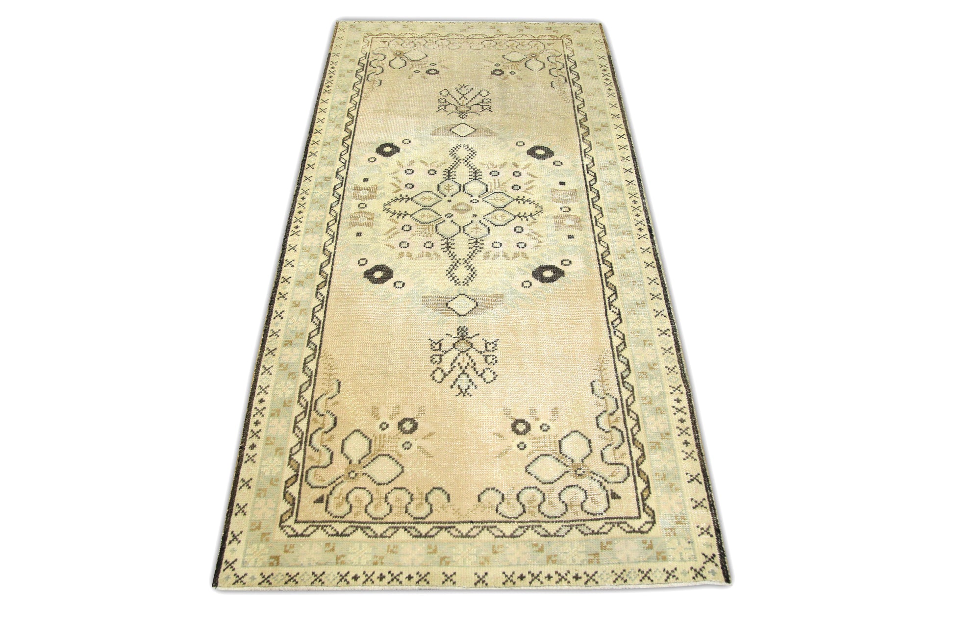 Turkish Vintage Anatolian Runner Rug 3'4" x 6'7" #185