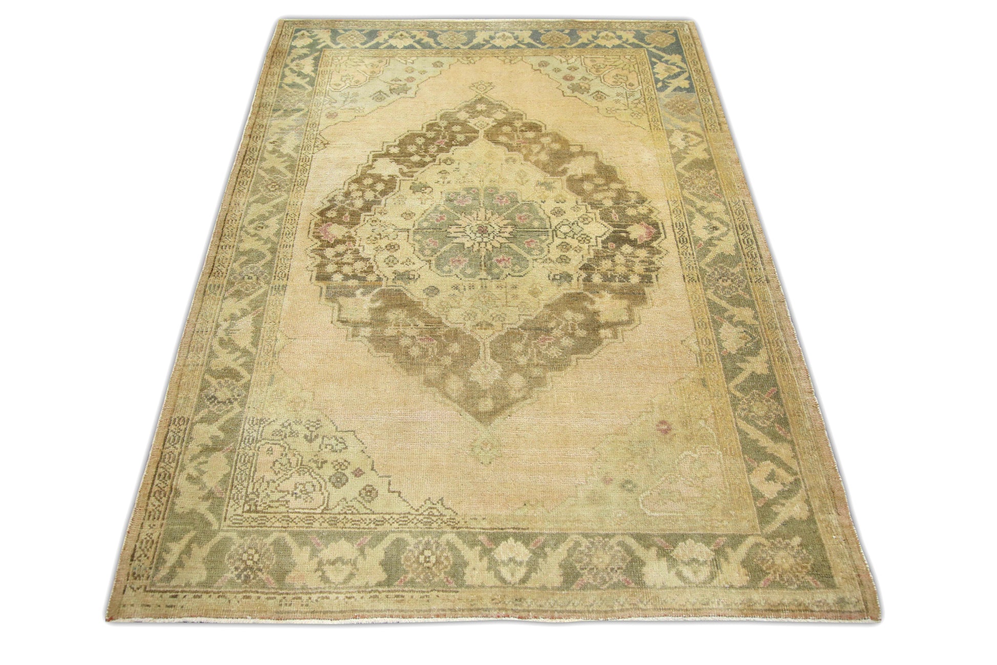 Turkish Vintage Anatolian Rug  3'11" x 5'6" #240