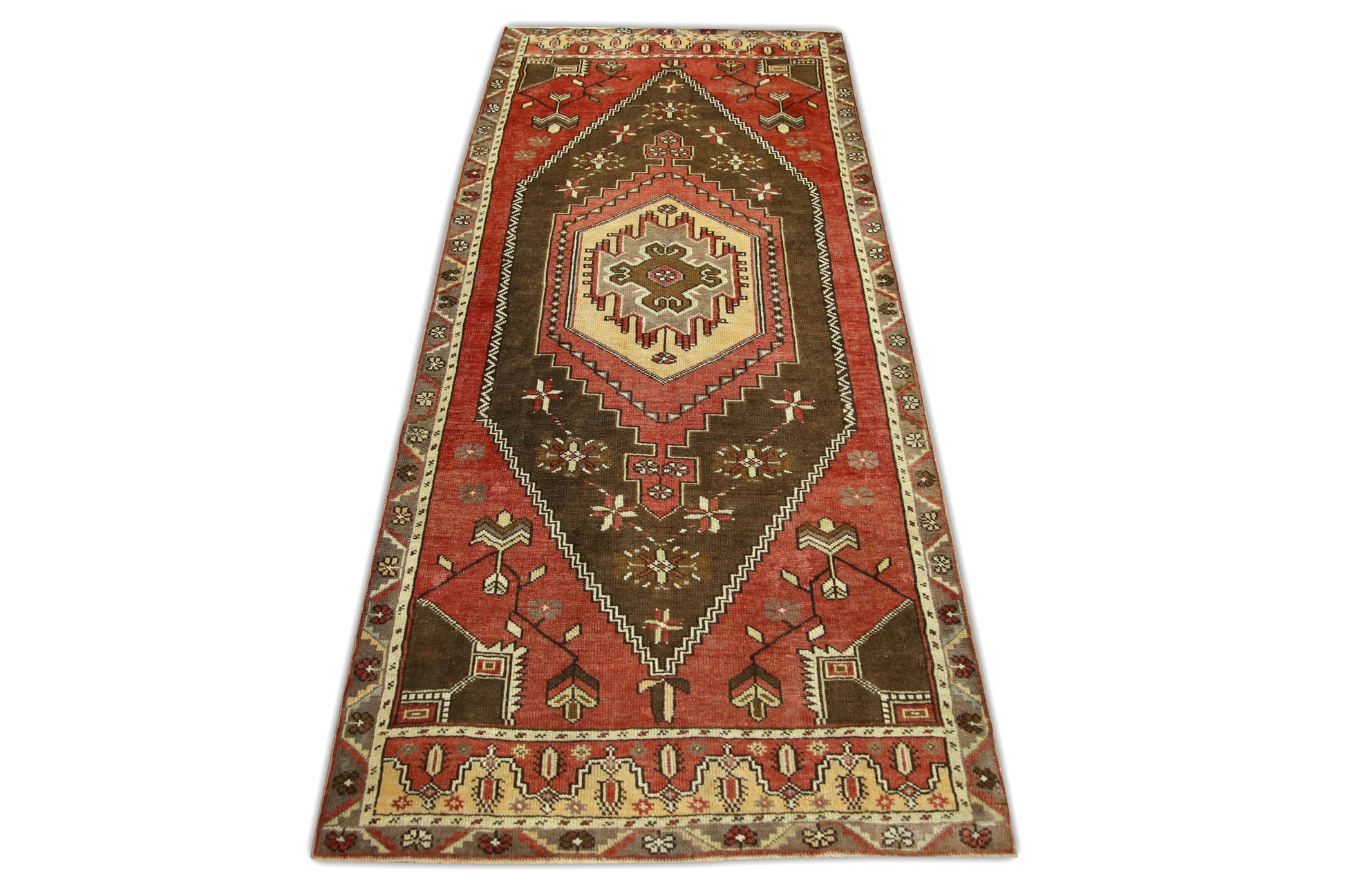 Turkish Vintage Anatolian Rug  3'1" x 7' #383