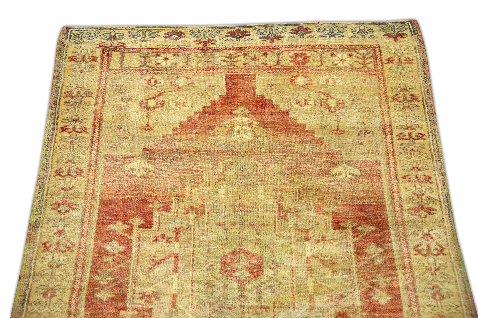 Turkish Vintage Anatolian Rug  4'1" x 5'9" #286