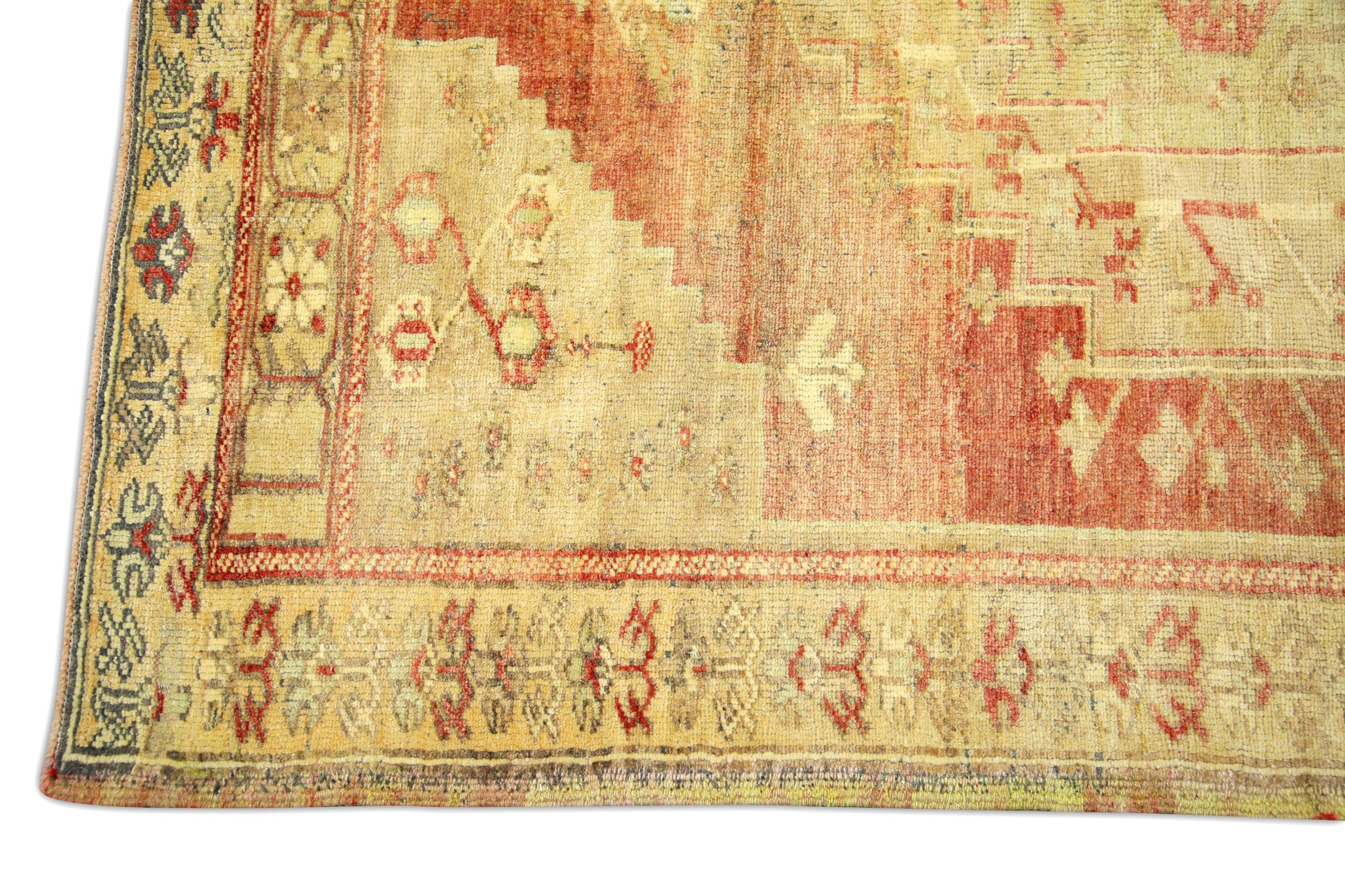 Turkish Vintage Anatolian Rug  4'1" x 5'9" #286