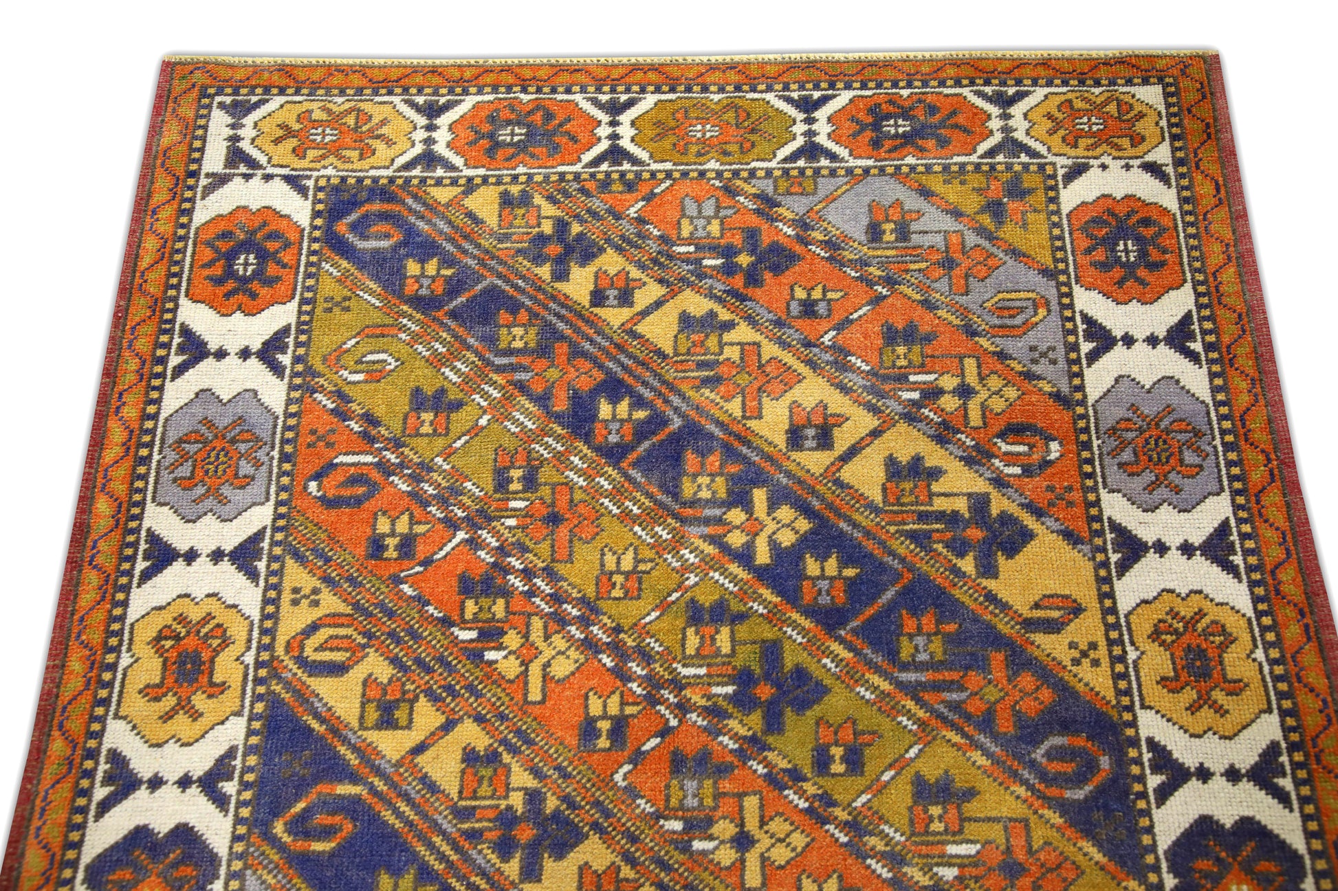 Turkish Vintage Anatolian Rug  3'8" x 6'5" #614