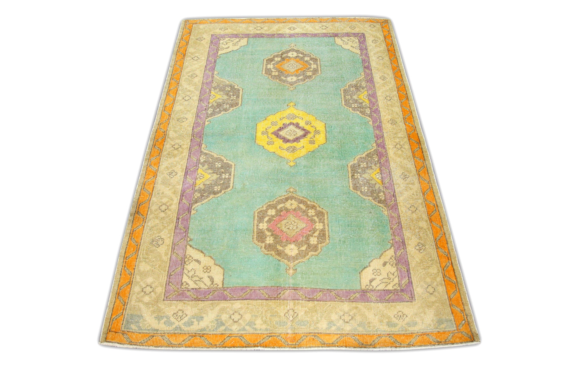 Turkish Vintage Anatolian Rug  3'10" x 5'9" #261