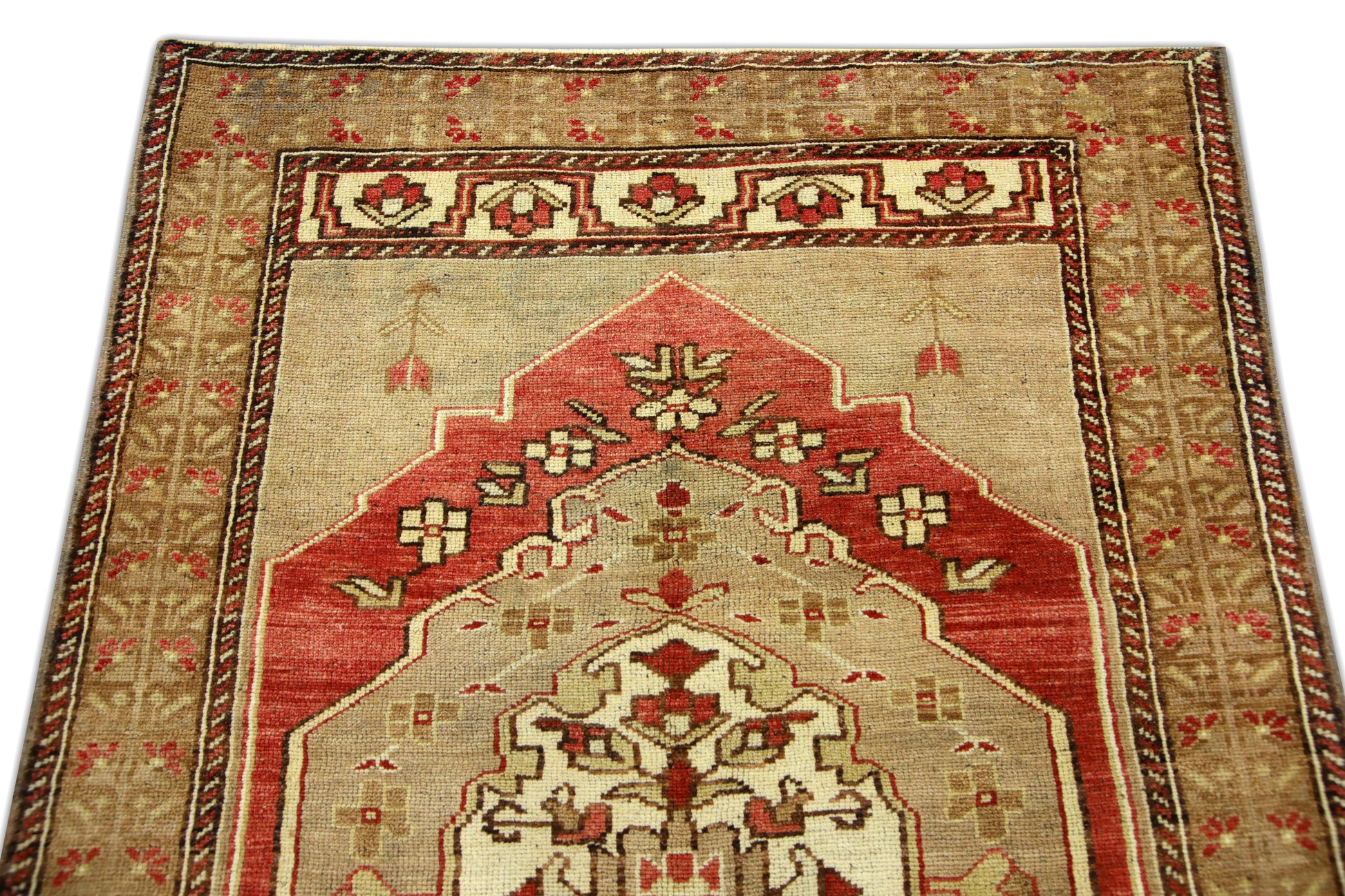 Turkish Vintage Anatolian Rug  4'1" x 6'2" #130