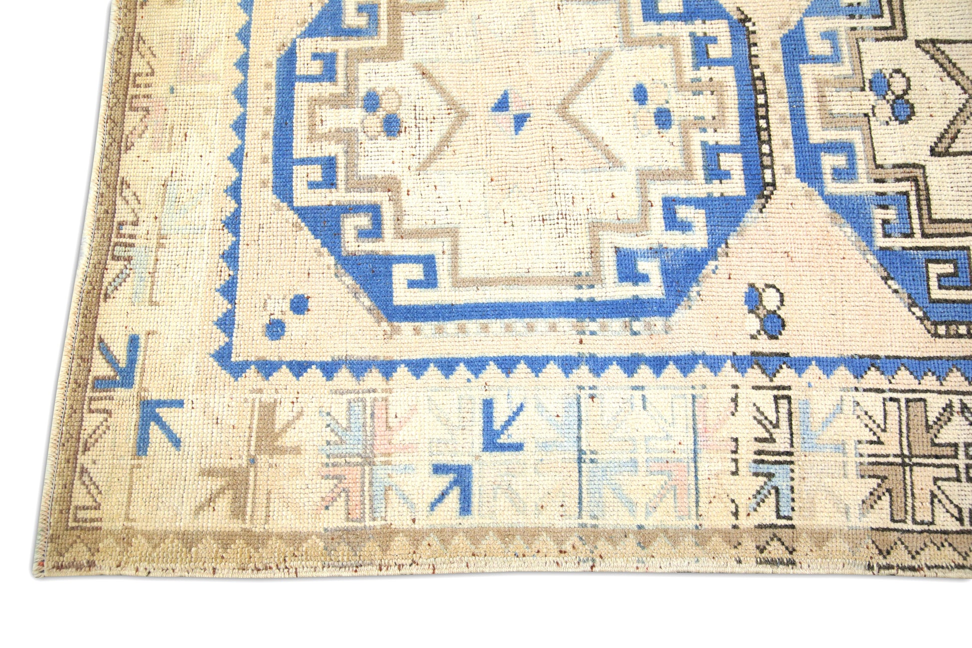 Turkish Vintage Anatolian Rug  3'9" x 7'4" #5005