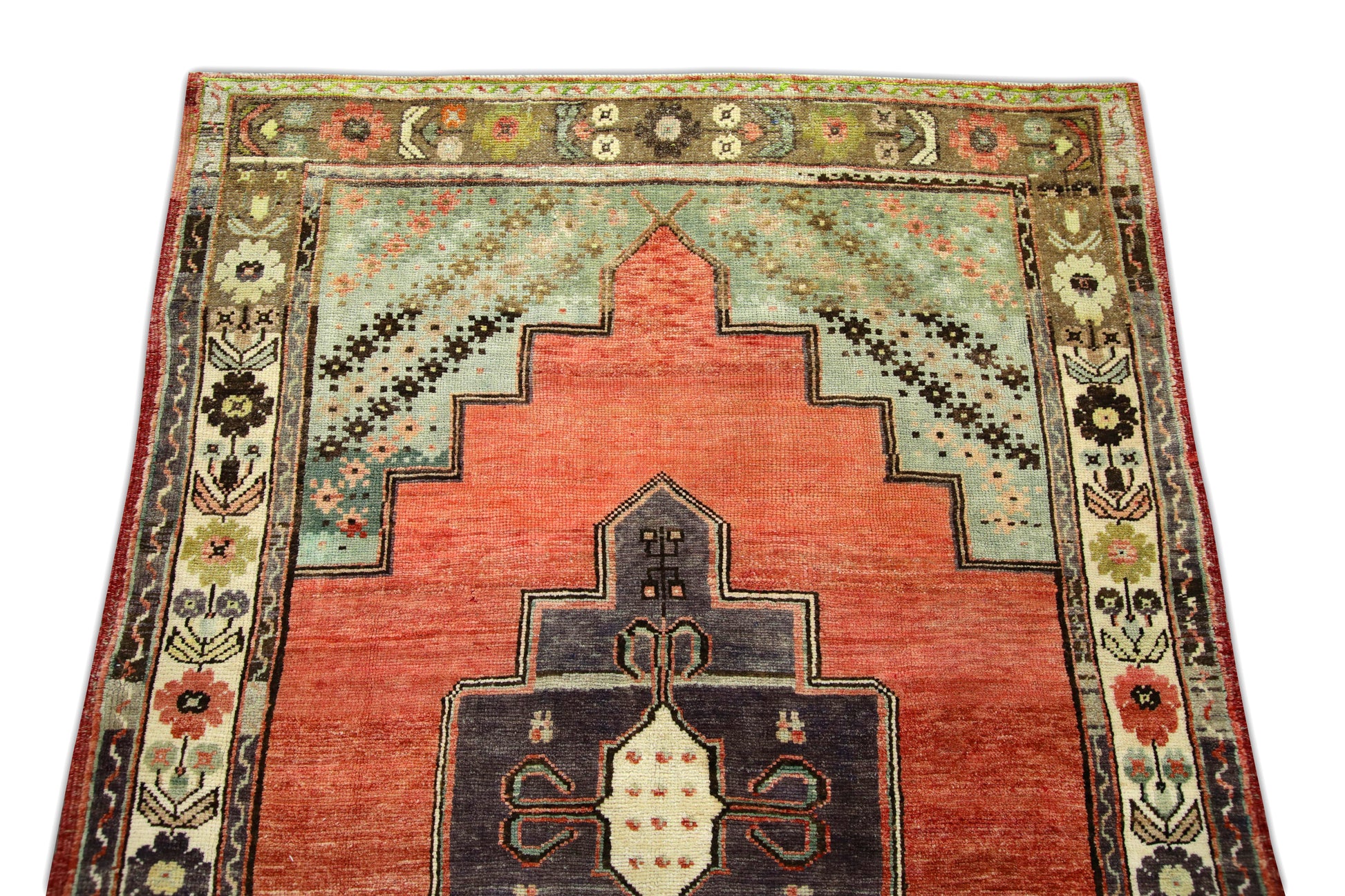 Turkish Vintage Anatolian Rug  4'1" x 5'11" #167