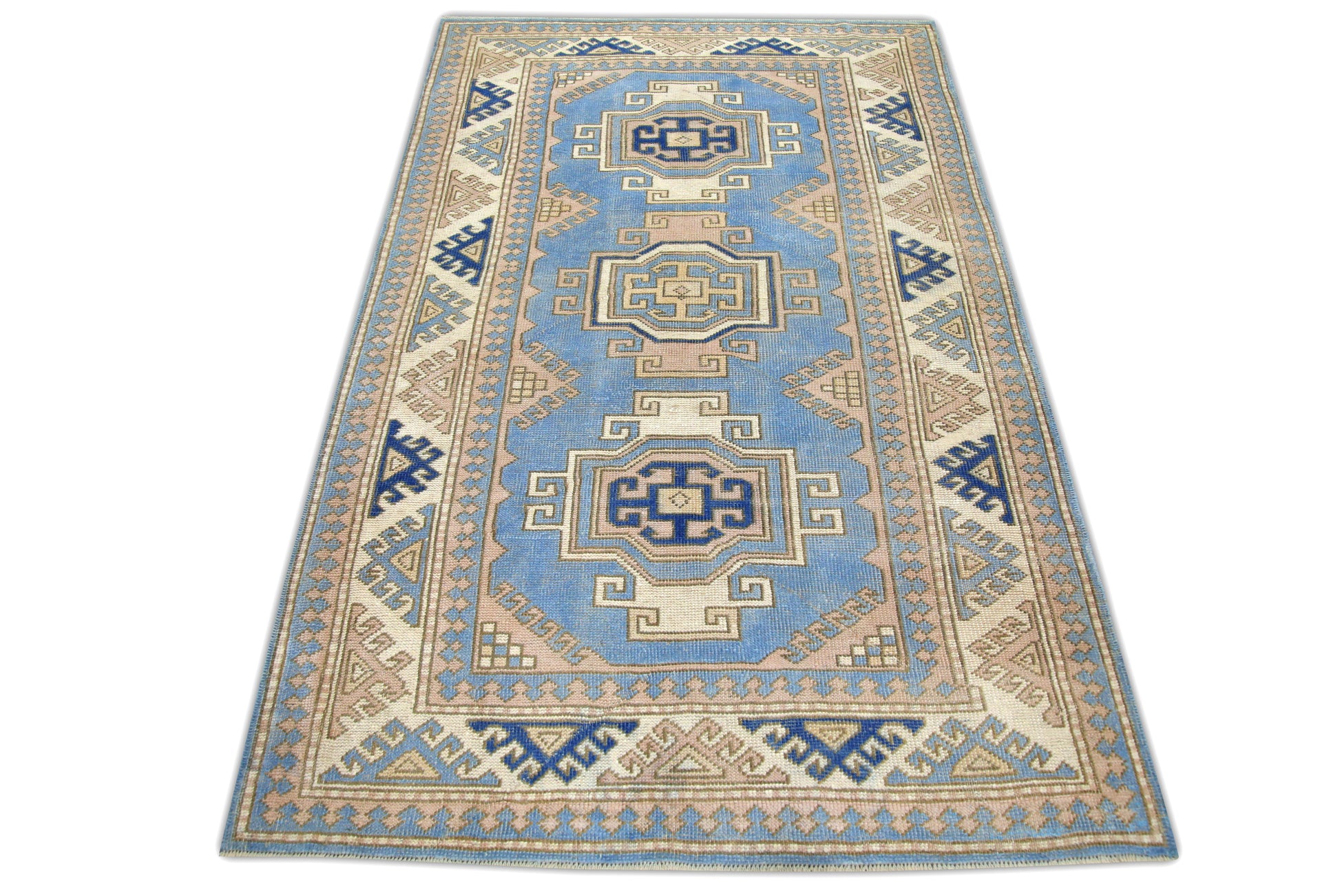 Turkish Vintage Anatolian Rug  4'4" x 6'9" #604