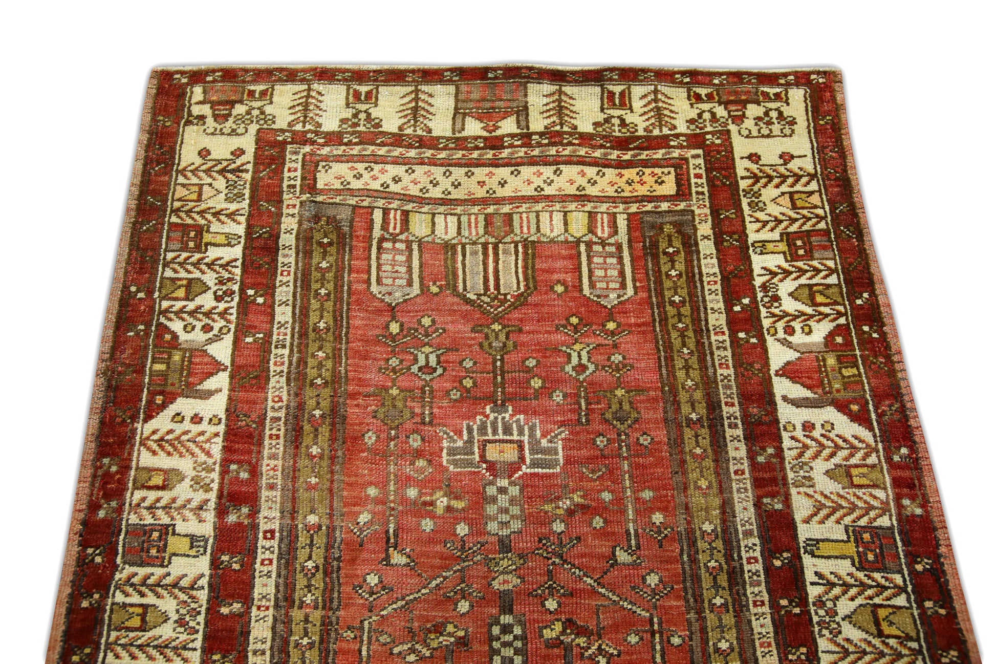 Turkish Vintage Anatolian Rug  3'8" x 5'8" #154