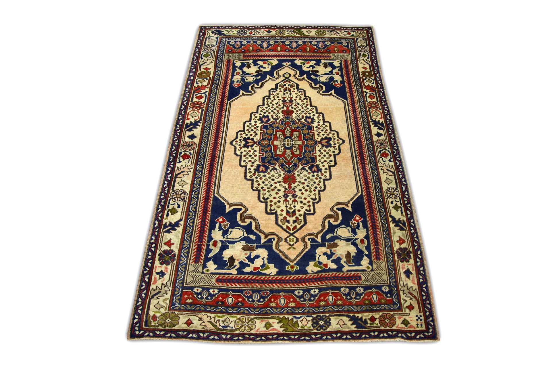 Turkish Vintage Anatolian Rug  3'3" x 5'8" #25