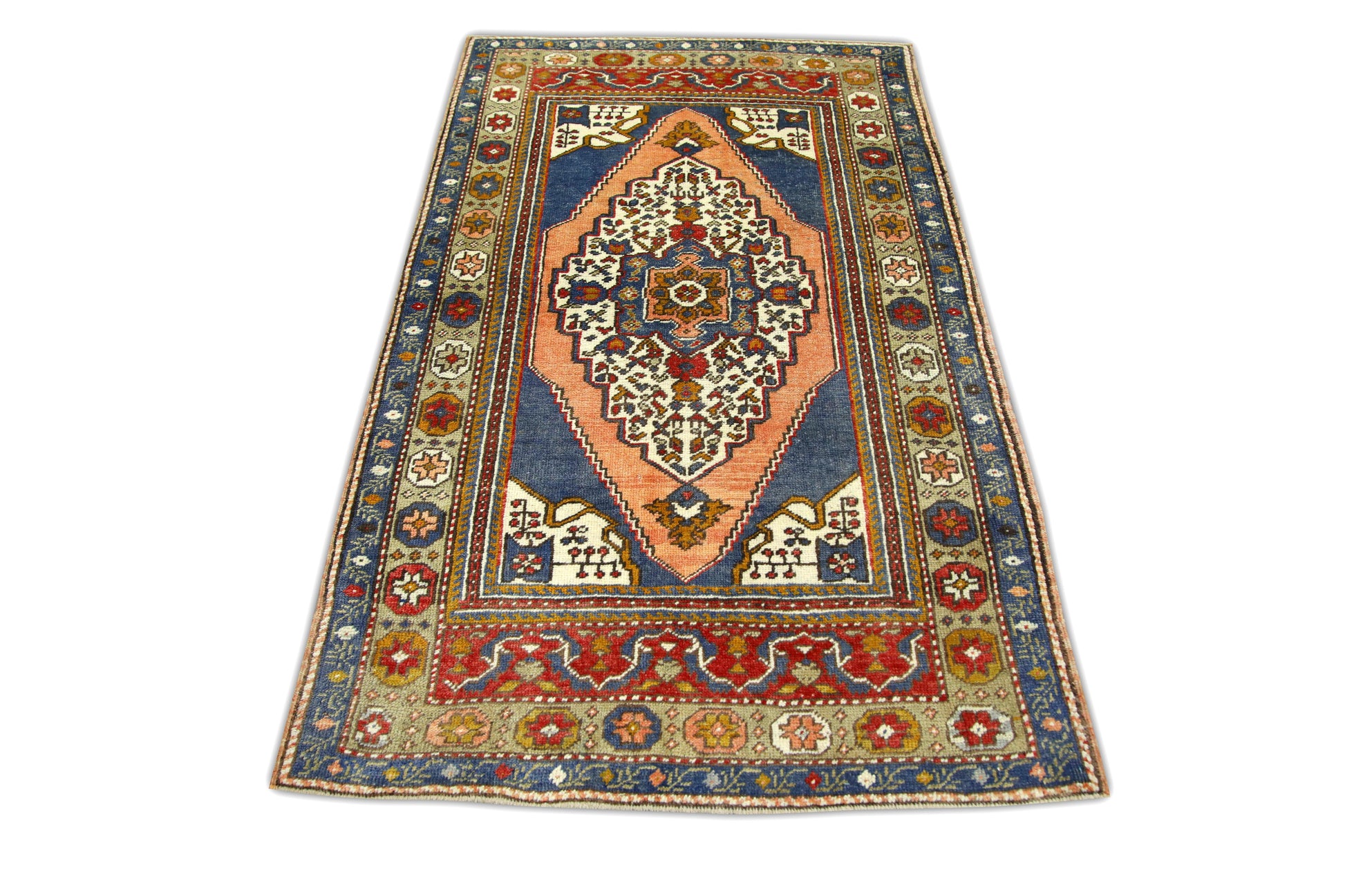 Turkish Vintage Anatolian Rug  3'8" x 5'11" #287