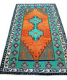 Turkish Vintage Anatolian Rug  3'11" x 6'7" #6448