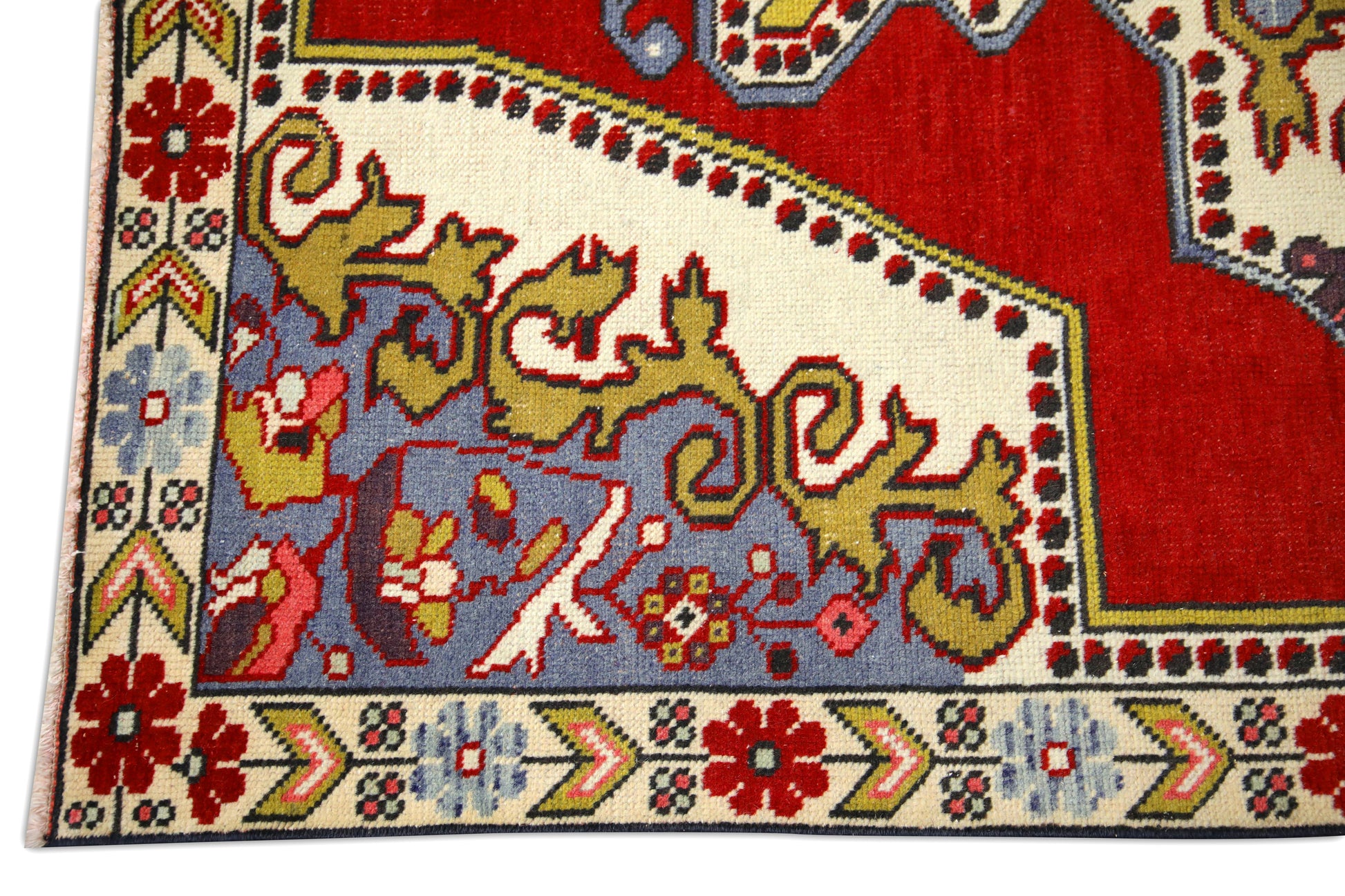 Turkish Vintage Anatolian Rug  4'1" x 7'1" #212