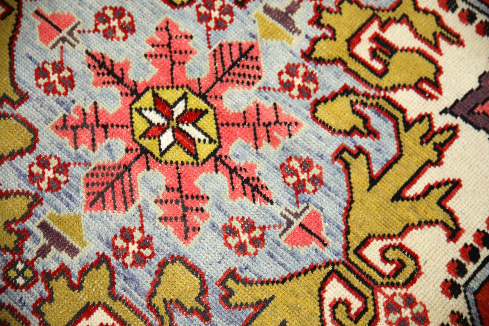 Turkish Vintage Anatolian Rug  4'1" x 7'1" #212
