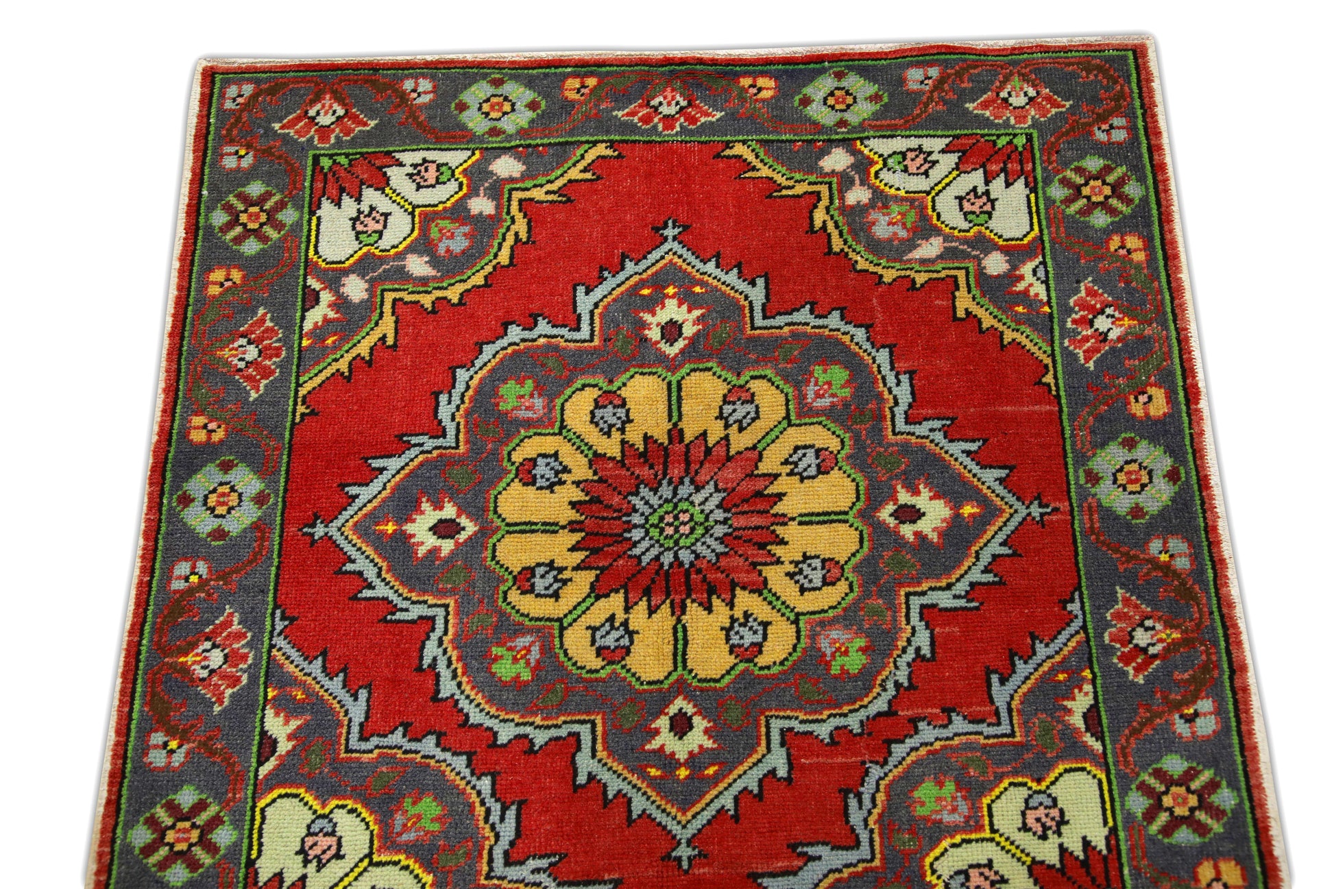 Turkish Vintage Anatolian Rug  3'6" x 6'4" #266