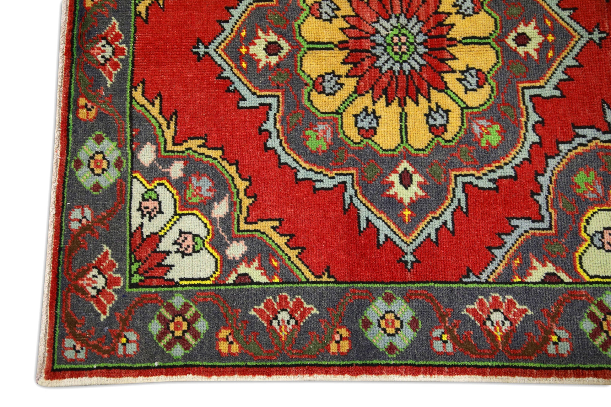 Turkish Vintage Anatolian Rug  3'6" x 6'4" #266