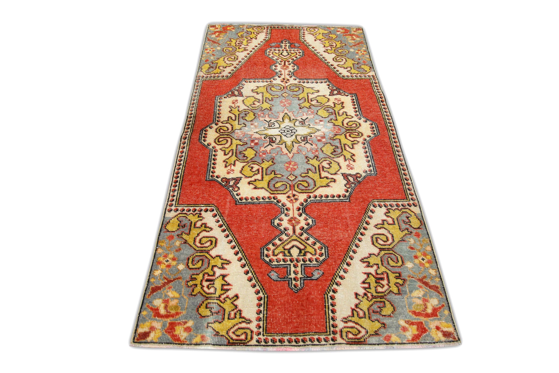 Turkish Vintage Anatolian Rug  3'6" x 7'3" #268