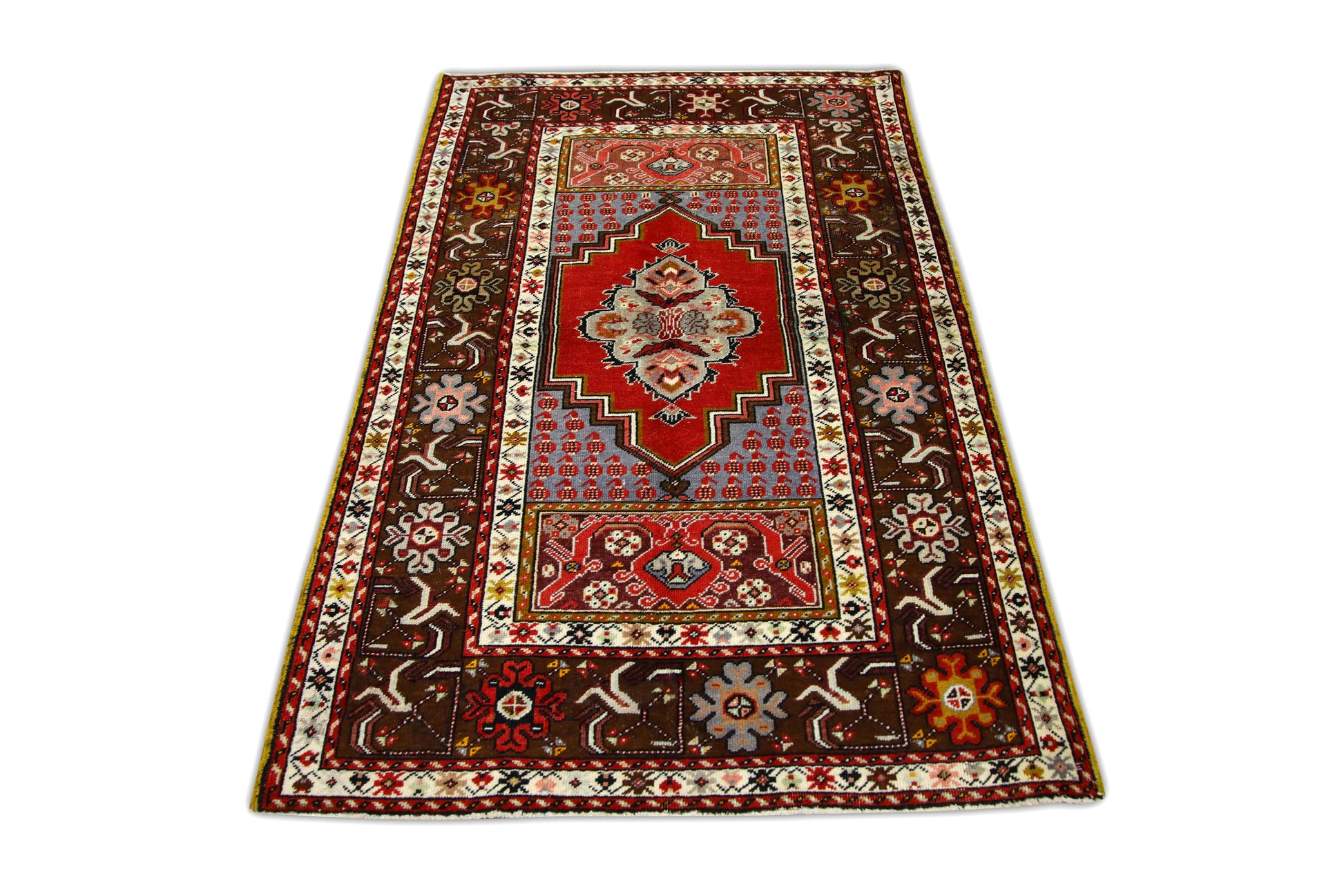Turkish Vintage Anatolian Rug  3'9" x 5'9" #273