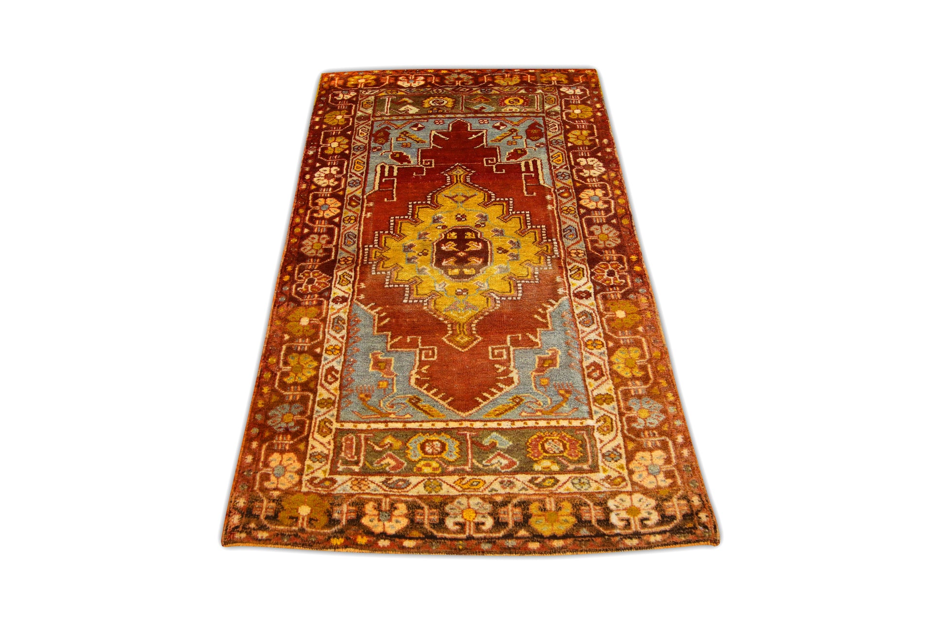 Turkish Vintage Anatolian Rug  3'3" x 5'5" #286