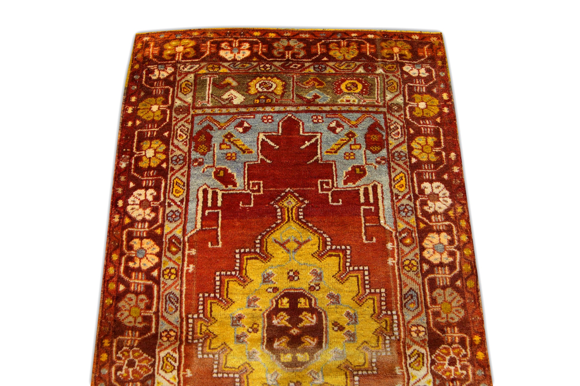 Turkish Vintage Anatolian Rug  3'3" x 5'5" #286