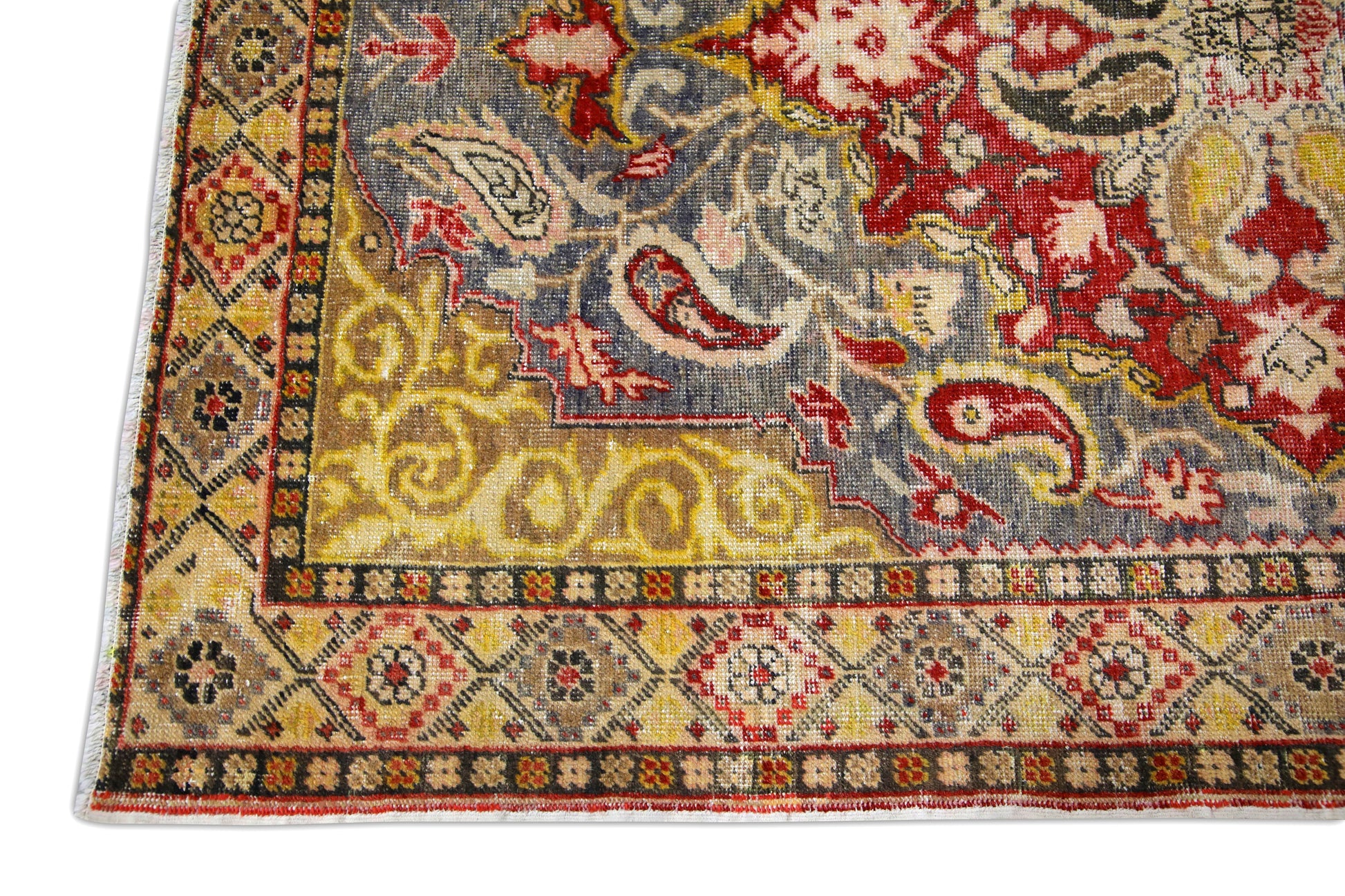 Turkish Vintage Anatolian Rug  4'4" x 6'4" #303