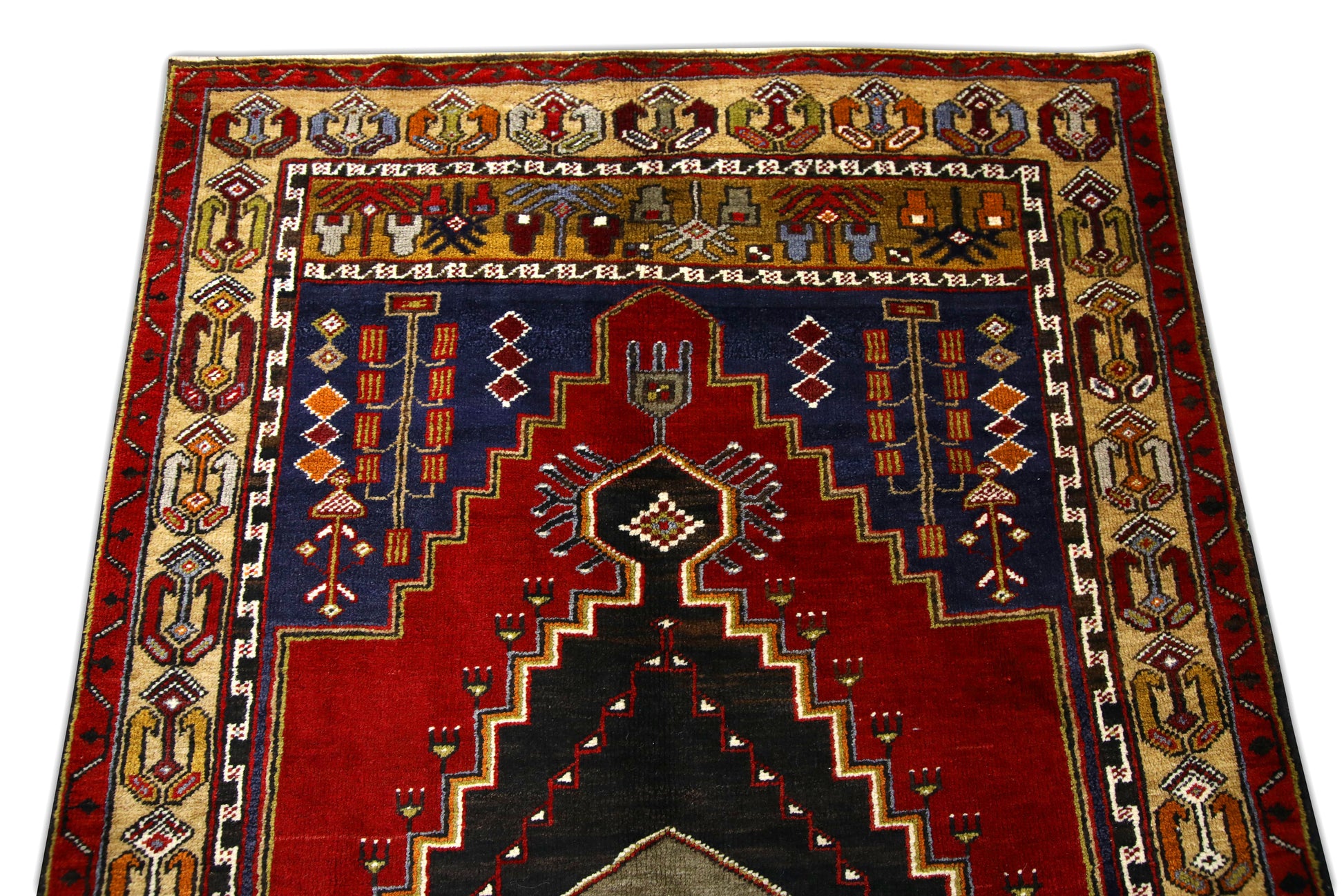 Turkish Vintage Anatolian Rug  3'10" x 7'1" #314