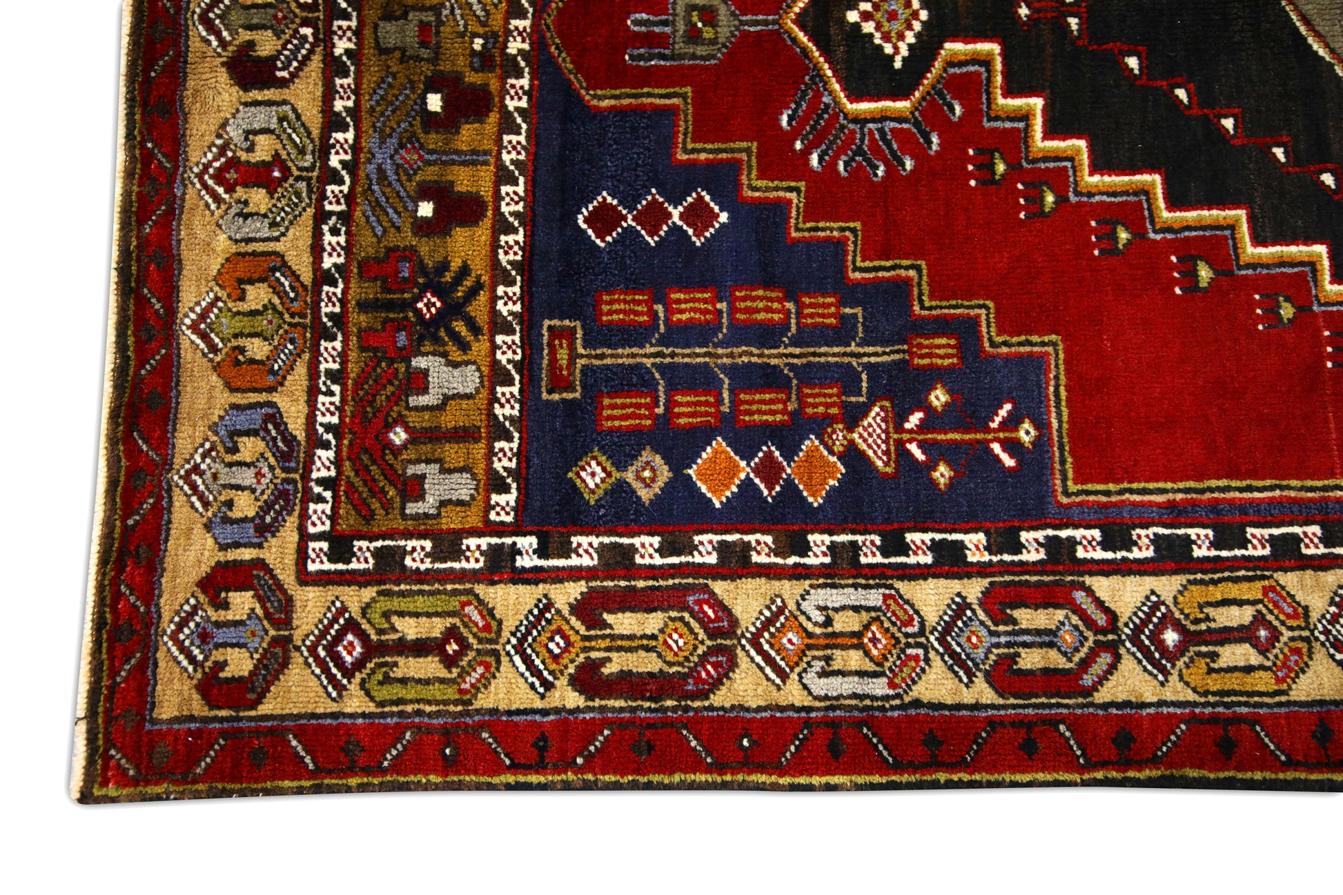 Turkish Vintage Anatolian Rug  3'10" x 7'1" #314