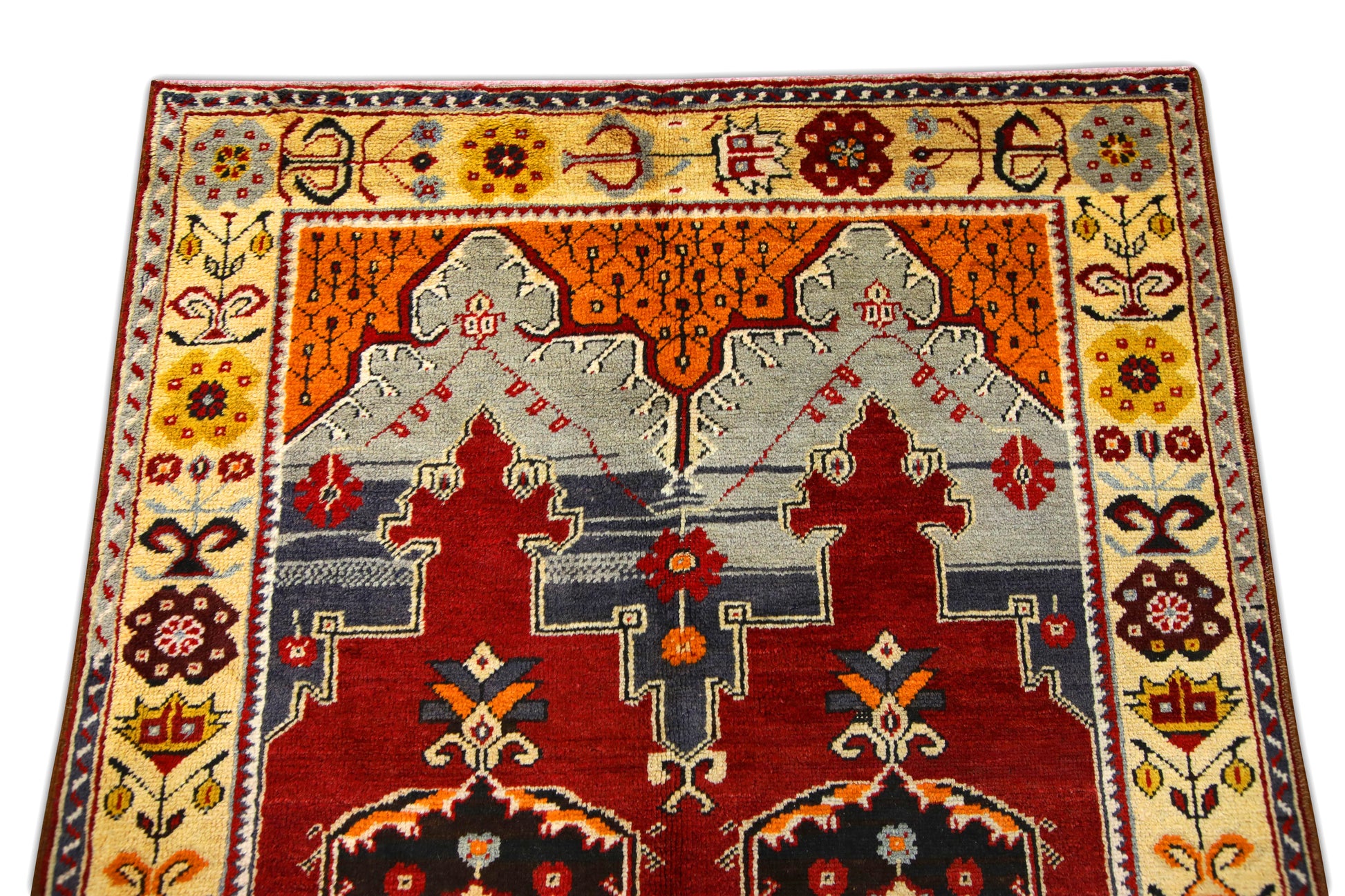 Turkish Vintage Anatolian Rug  3'9" x 6'7" #440