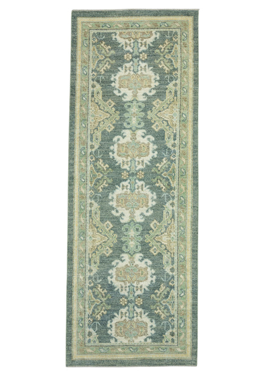 Turkish Oushak Runner Rug 2'11" x 7'11" #17272