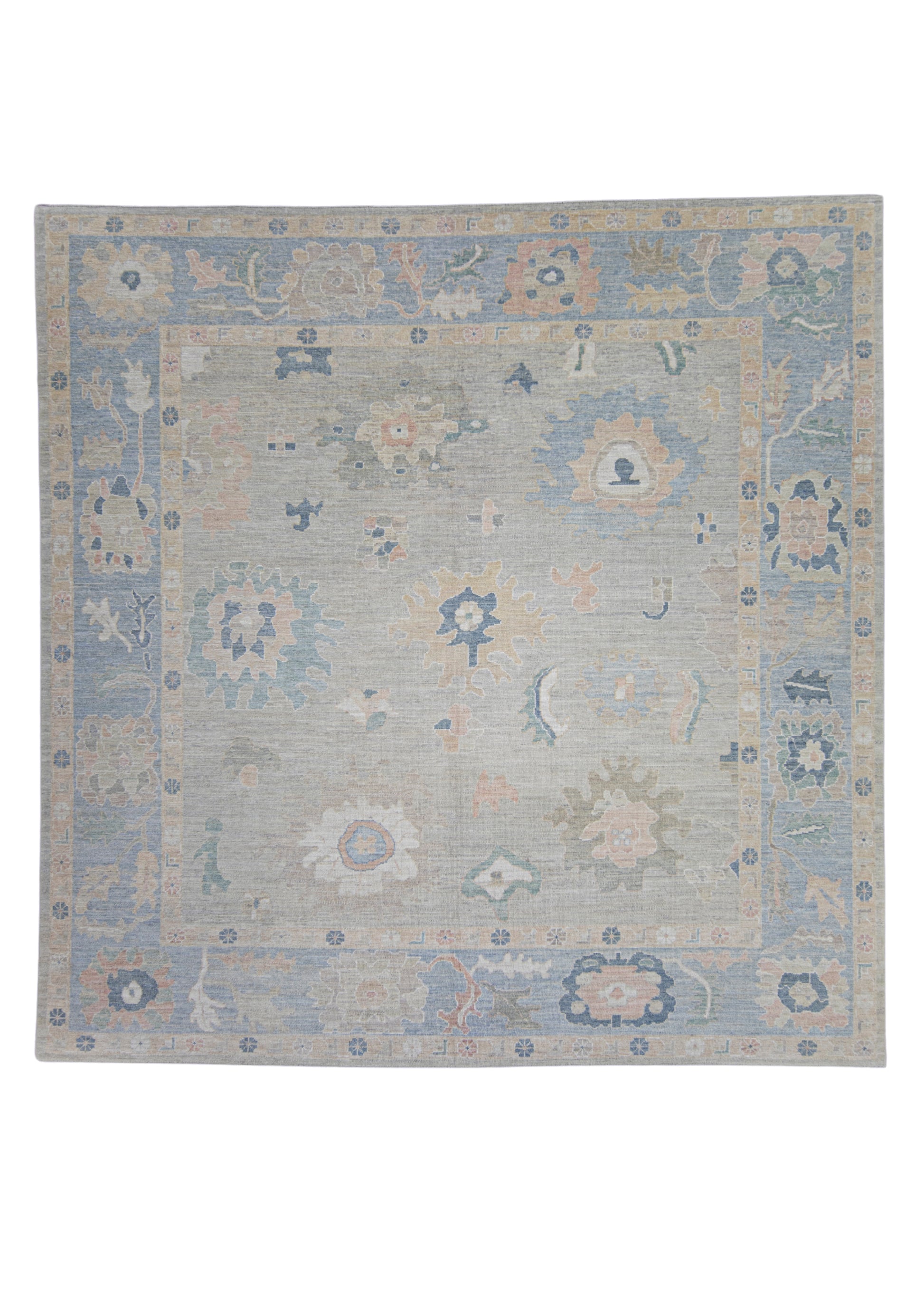 Square Turkish Oushak Rug 12'3" x 12'5" #17230