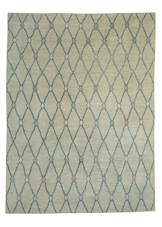 Turkish Oushak Rug 9'2" x 12'3" #18515