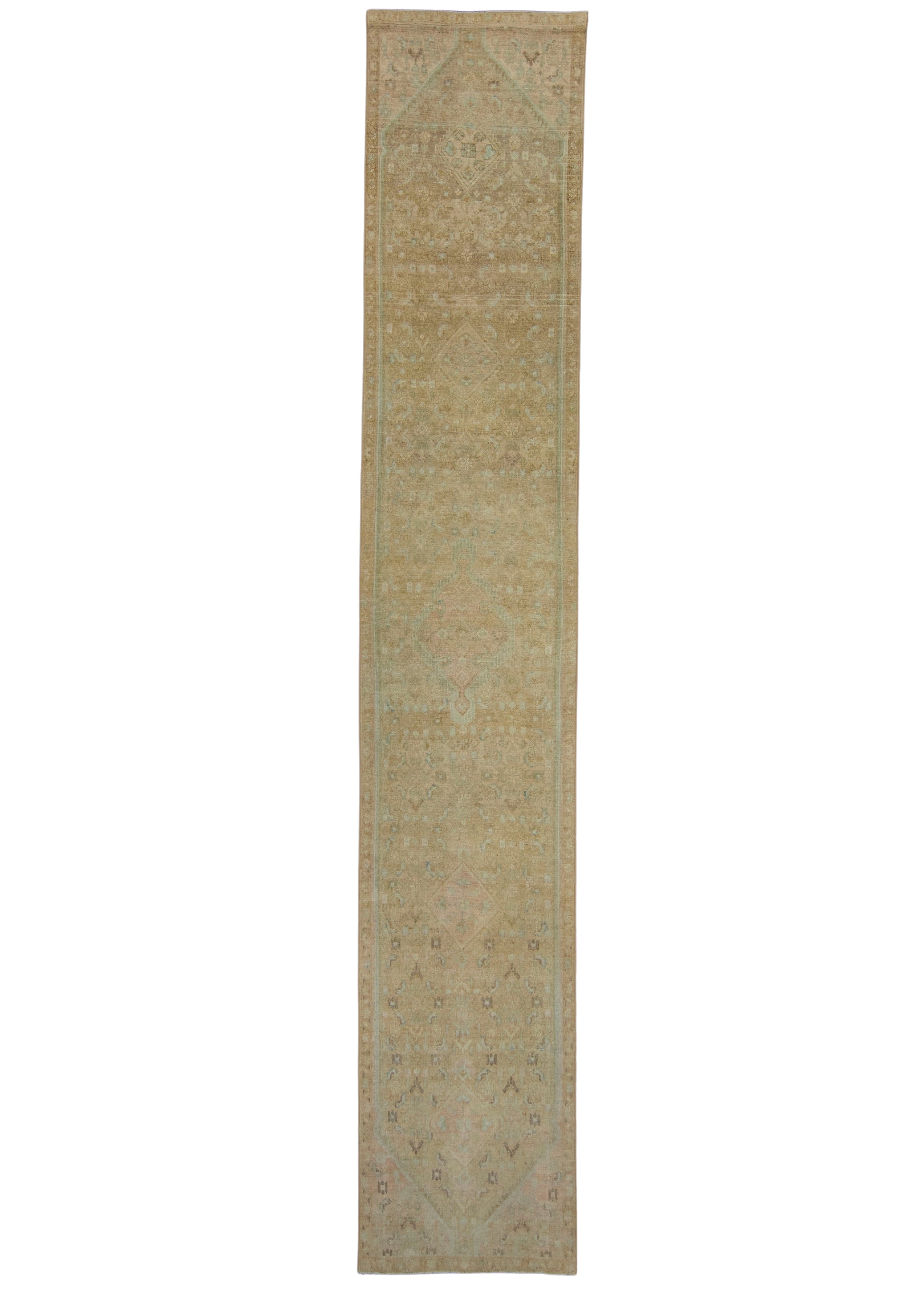 Turkish Vintage Anatolian Runner Rug 2'9" x 16'1" #17628