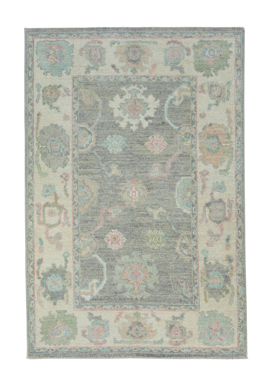 Turkish Oushak Rug 4' x 6' #17873