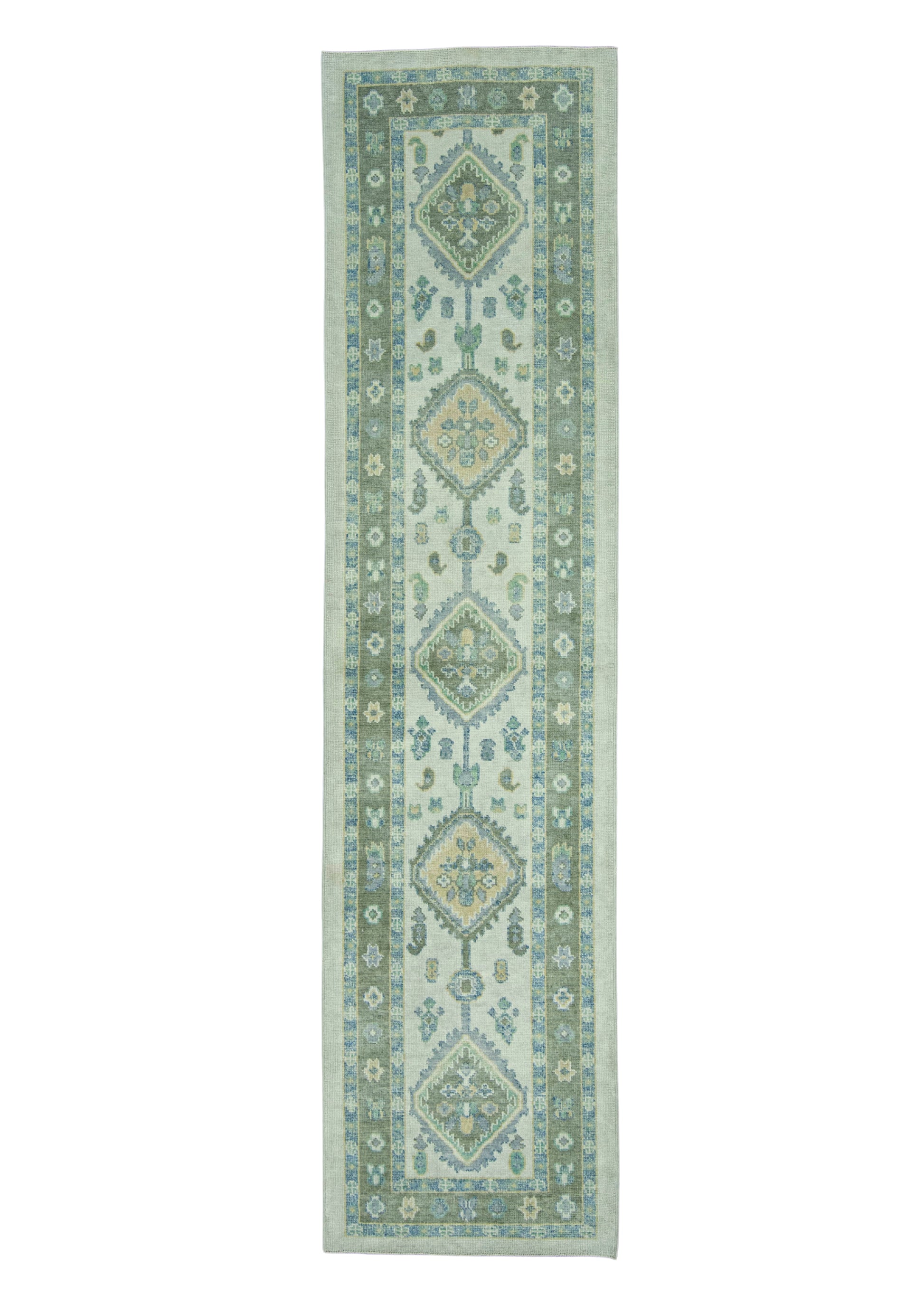 Turkish Oushak Rug 3' x 12'3" #19168