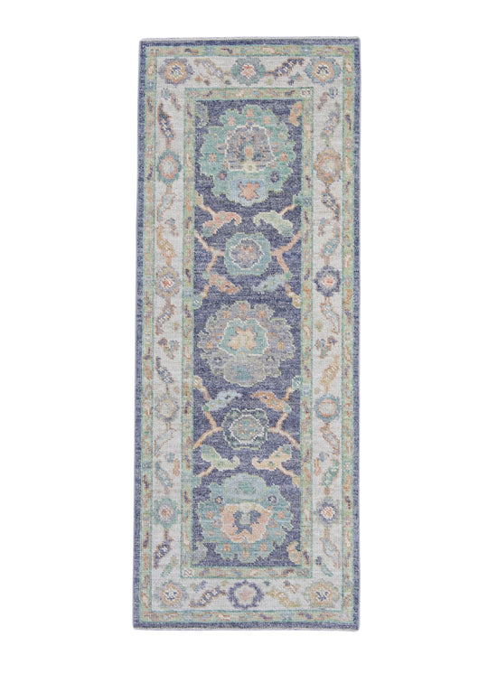 Turkish Oushak Rug 2'4" x 6' #16174