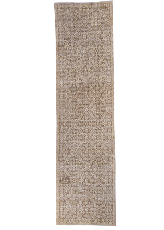 Turkish Vintage Anatolian Runner Rug 3'2" x 12'1" #16910