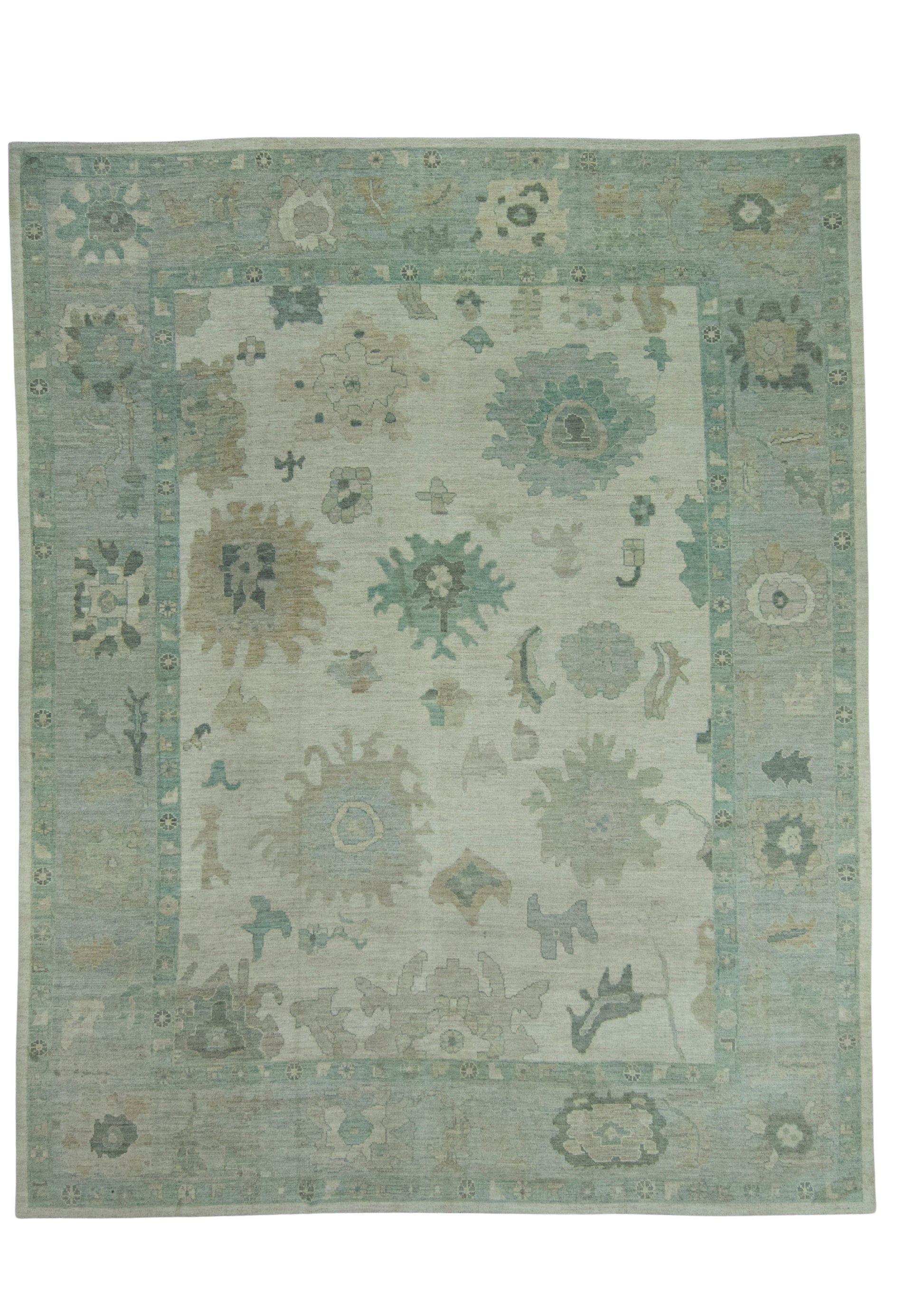 Turkish Oushak Rug 12'4" x 15'5" #0102