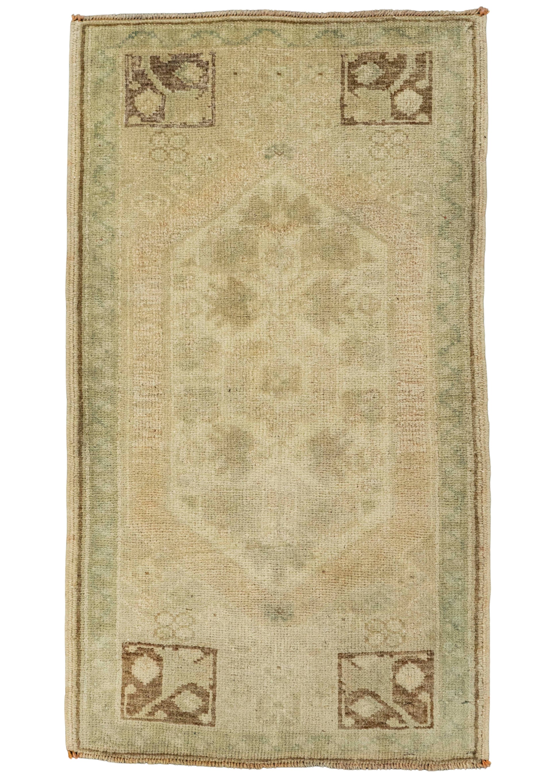 Turkish Mini Rug Oriental Hand Knotted Vintage Rug  1'8" x  2'11" #22007