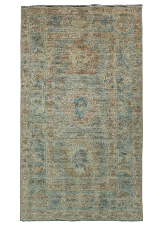Turkish Oushak Rug 1'11" x 3'4" #17275
