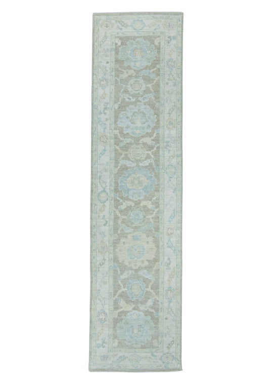 Turkish Oushak Rug 2'8" x 10'2" #19431