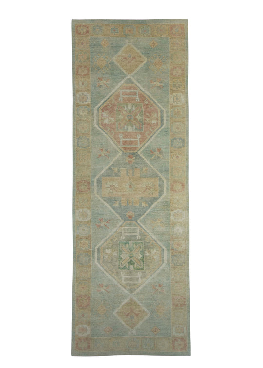 Turkish Oushak Rug 4'10" x 13'10" #18019